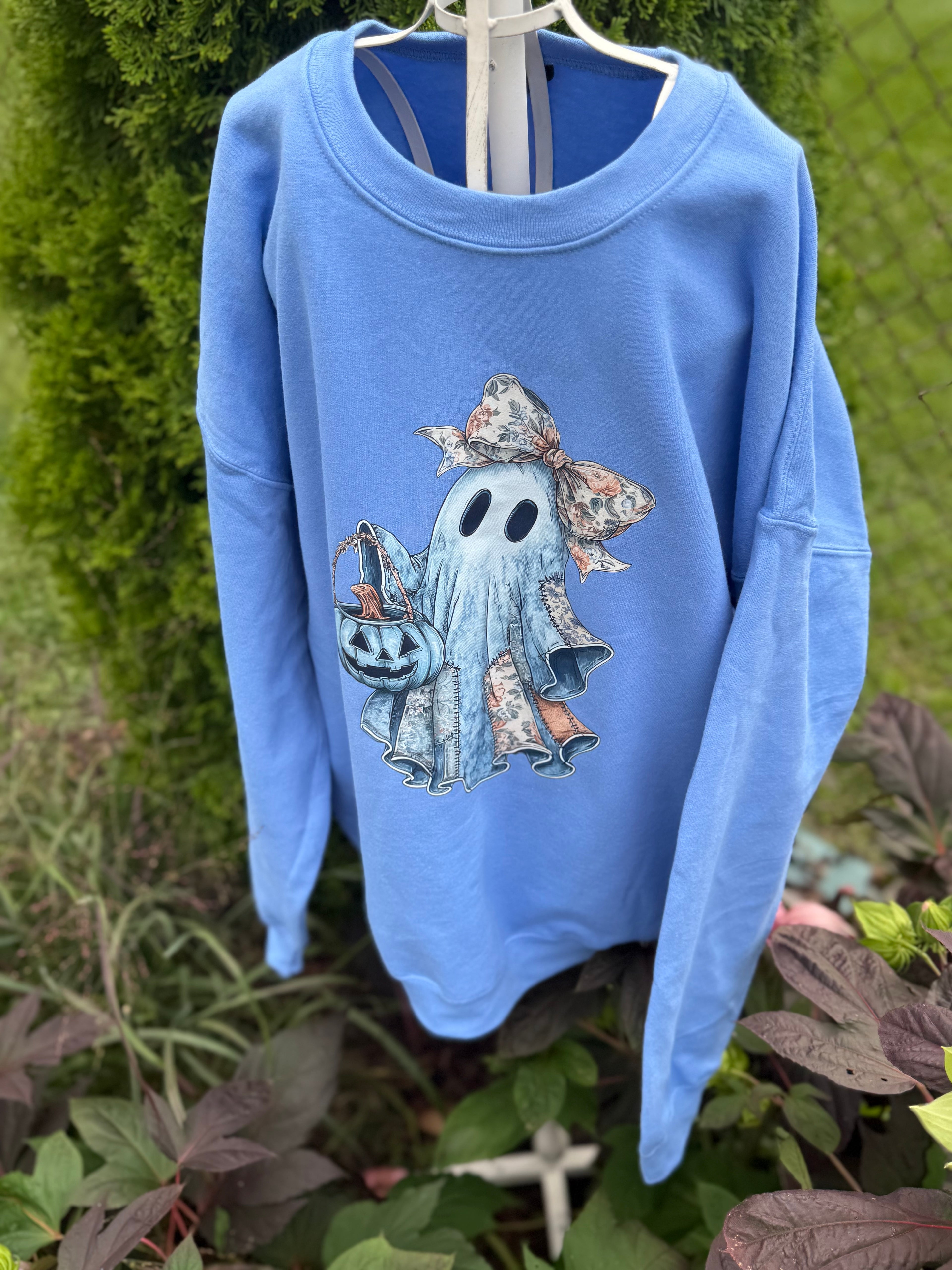 Patchwork ghost sweatshirt
