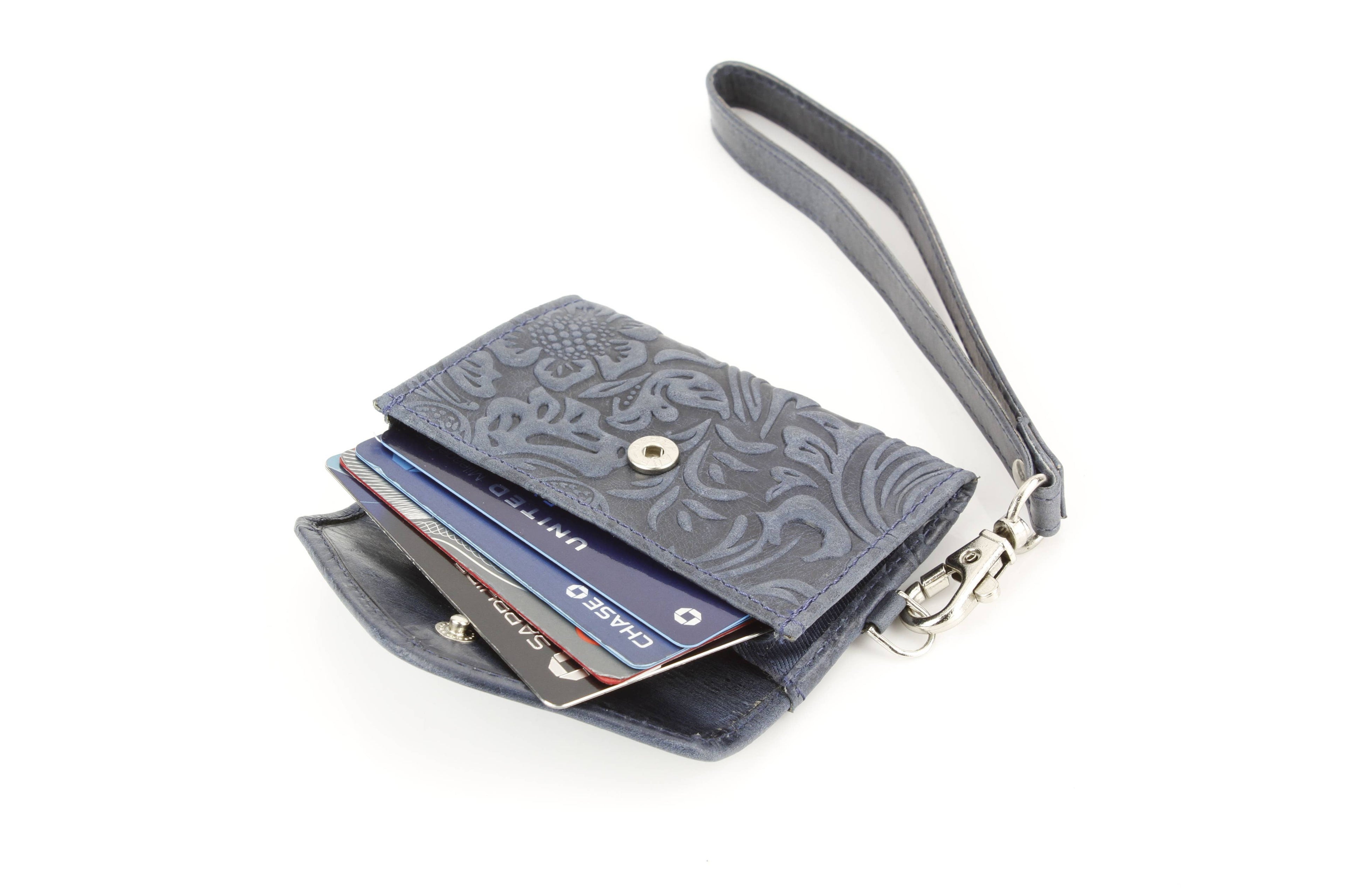 Small Wristlet Floral Filigree Leather ABSLG 41-26102