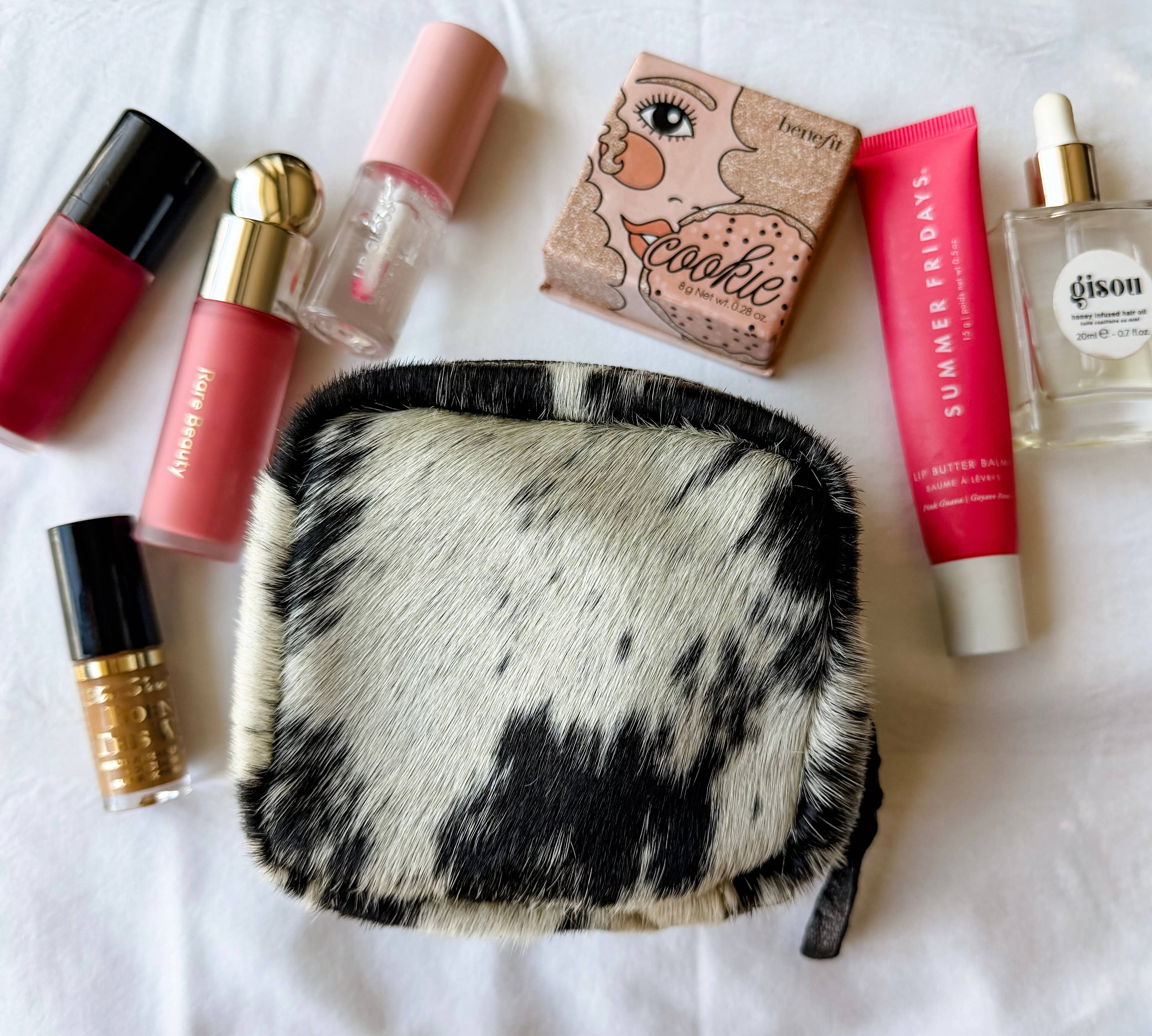 COWHIDE POUCH - Western Cowhide Coin Money Makeup Medicine