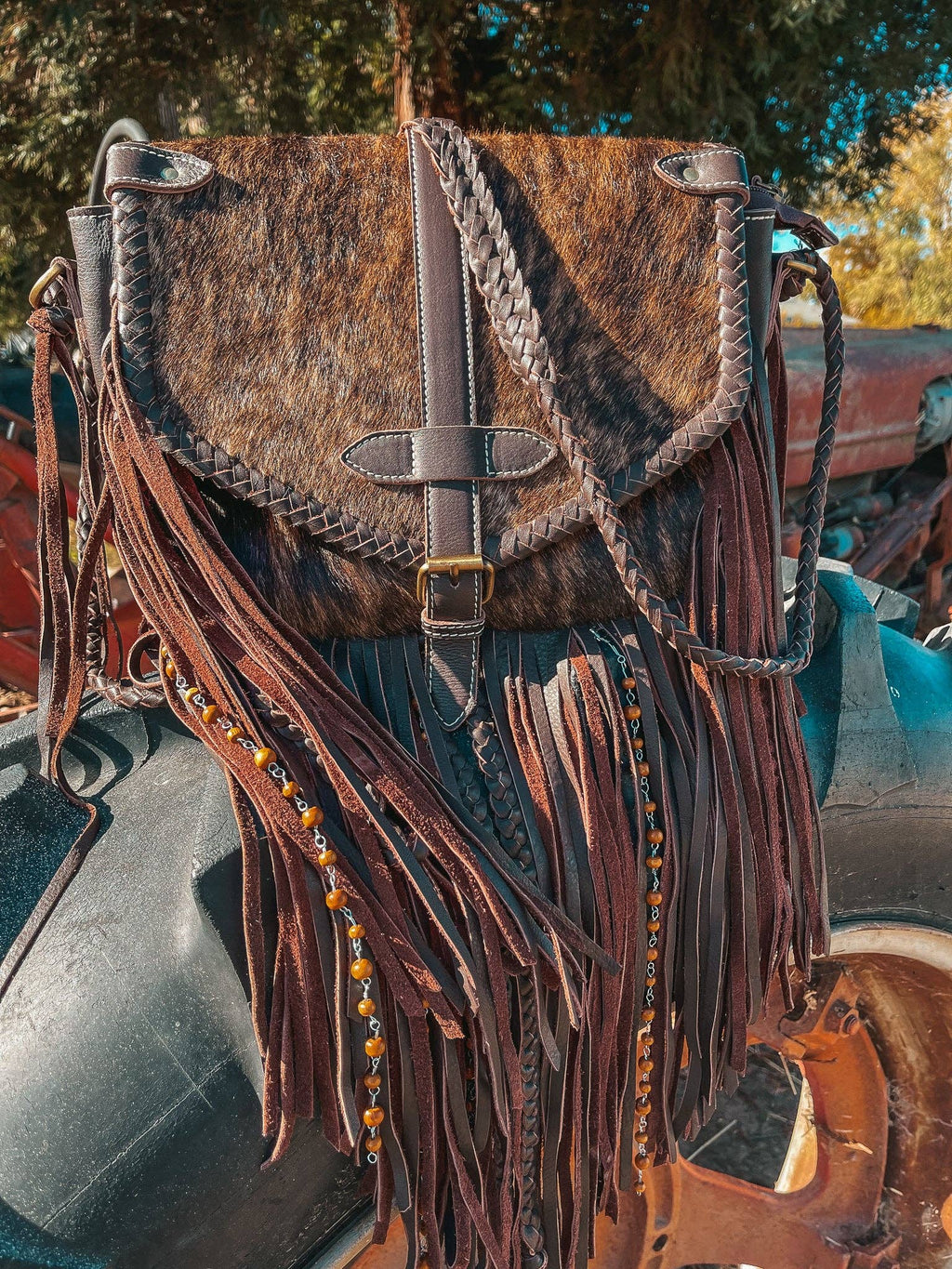 The Louvelle Cowhide Purse a Haute Southern Hyde