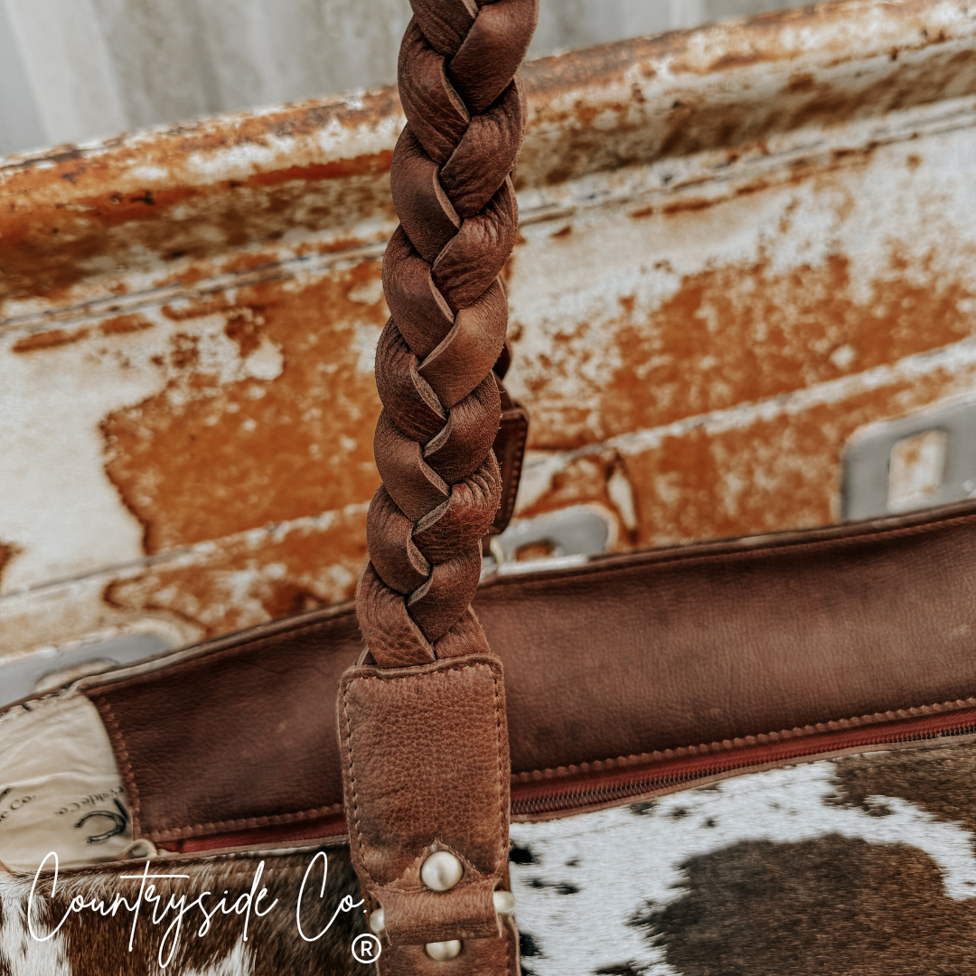 Dynasty Cowhide Weekender, Tote Work Bag