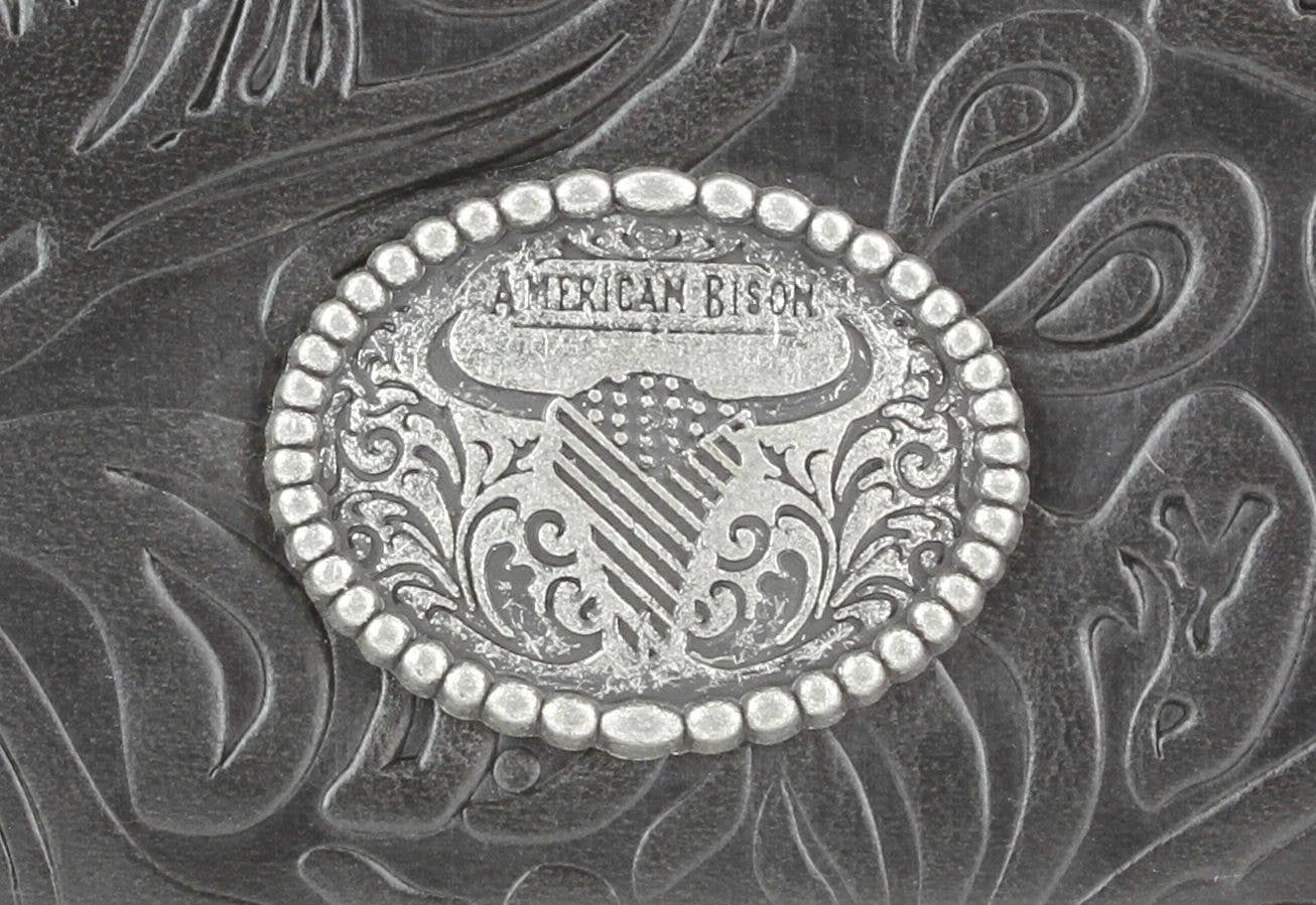 Filigree Fold Over Women Wallet American Bison ABLW 41-25202