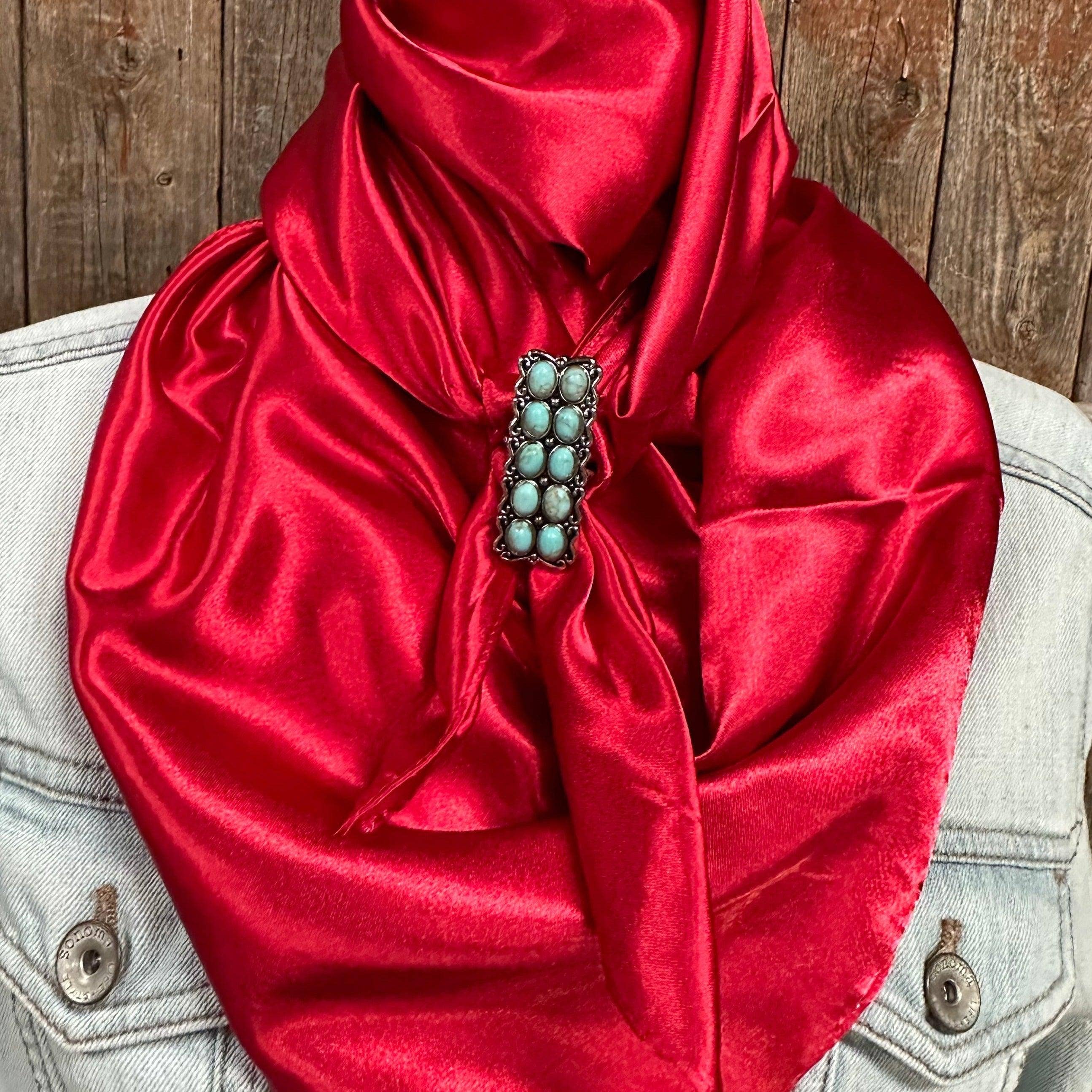 35X35" Solid Electric Red Wild Rag/Scarf - W216 Slide WRSC10E
