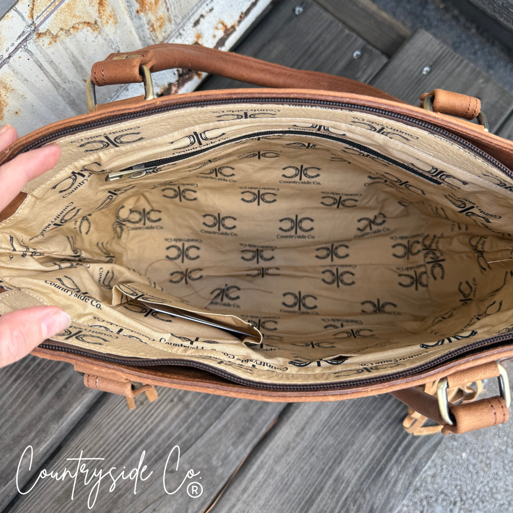 Conway Cowhide Purse