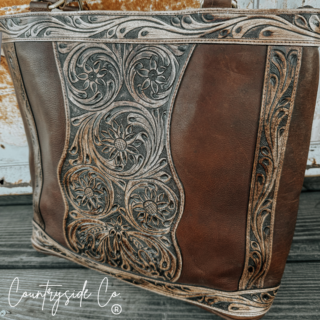 Adeline Leather Tote Purse