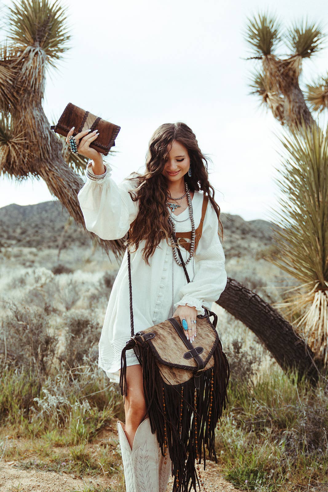 The Louvelle Cowhide Purse a Haute Southern Hyde