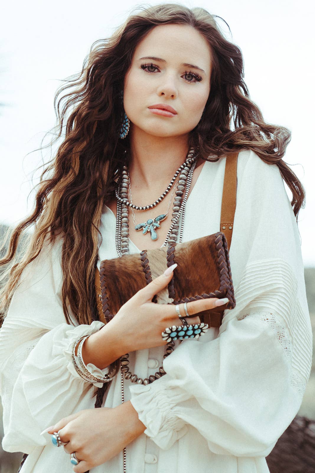 The Louvelle Cowhide Purse a Haute Southern Hyde