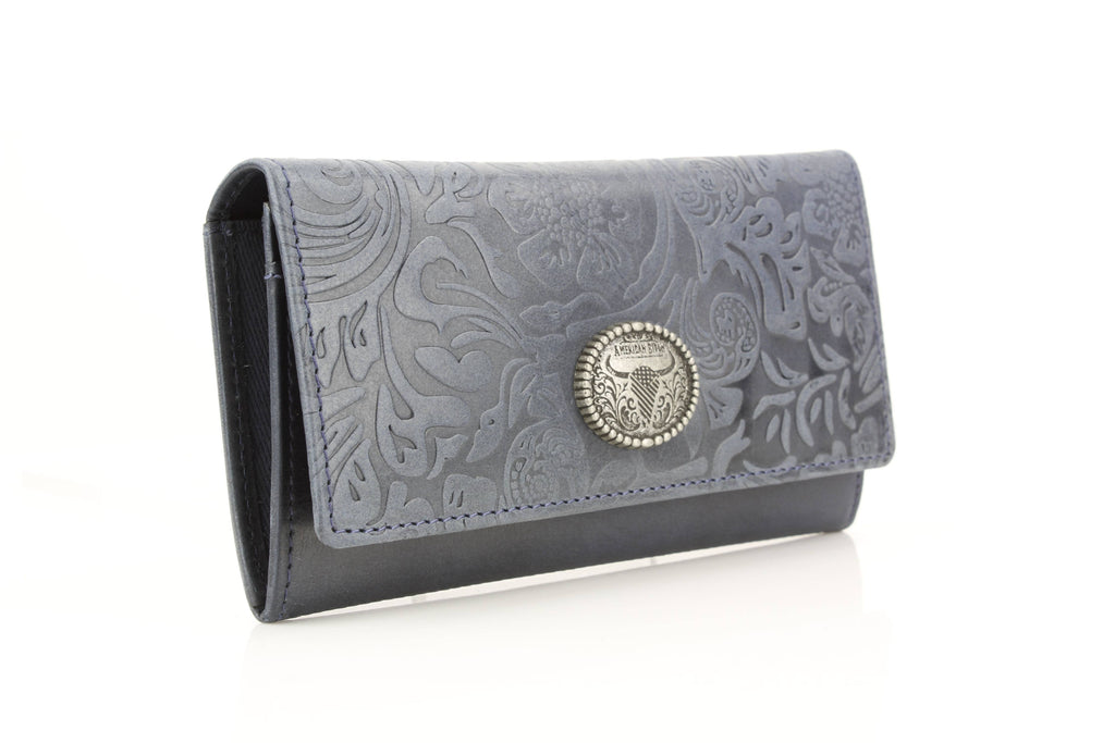 Filigree Fold Over Women Wallet American Bison ABLW 41-25202
