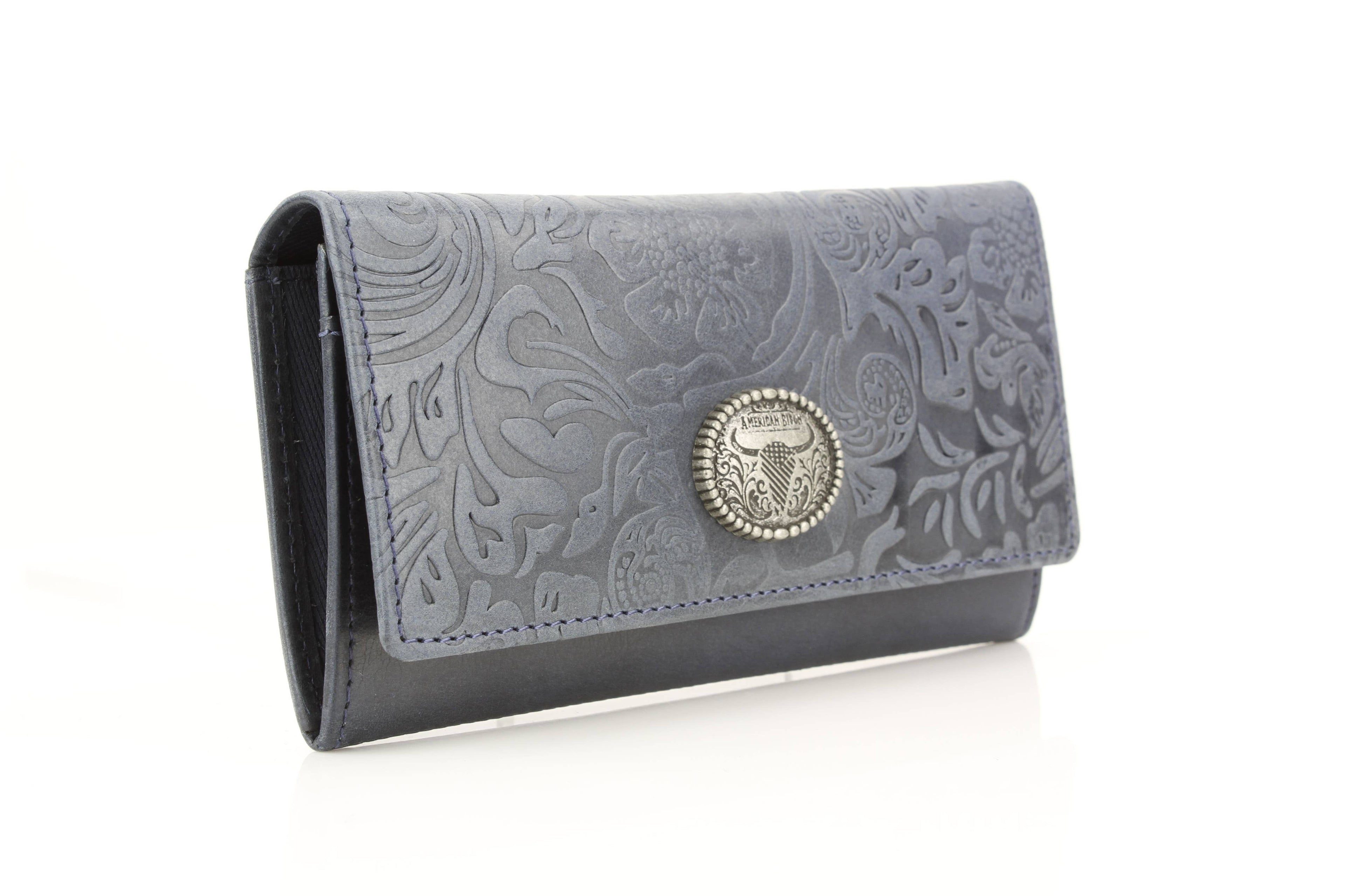 Filigree Fold Over Women Wallet American Bison ABLW 41-25202