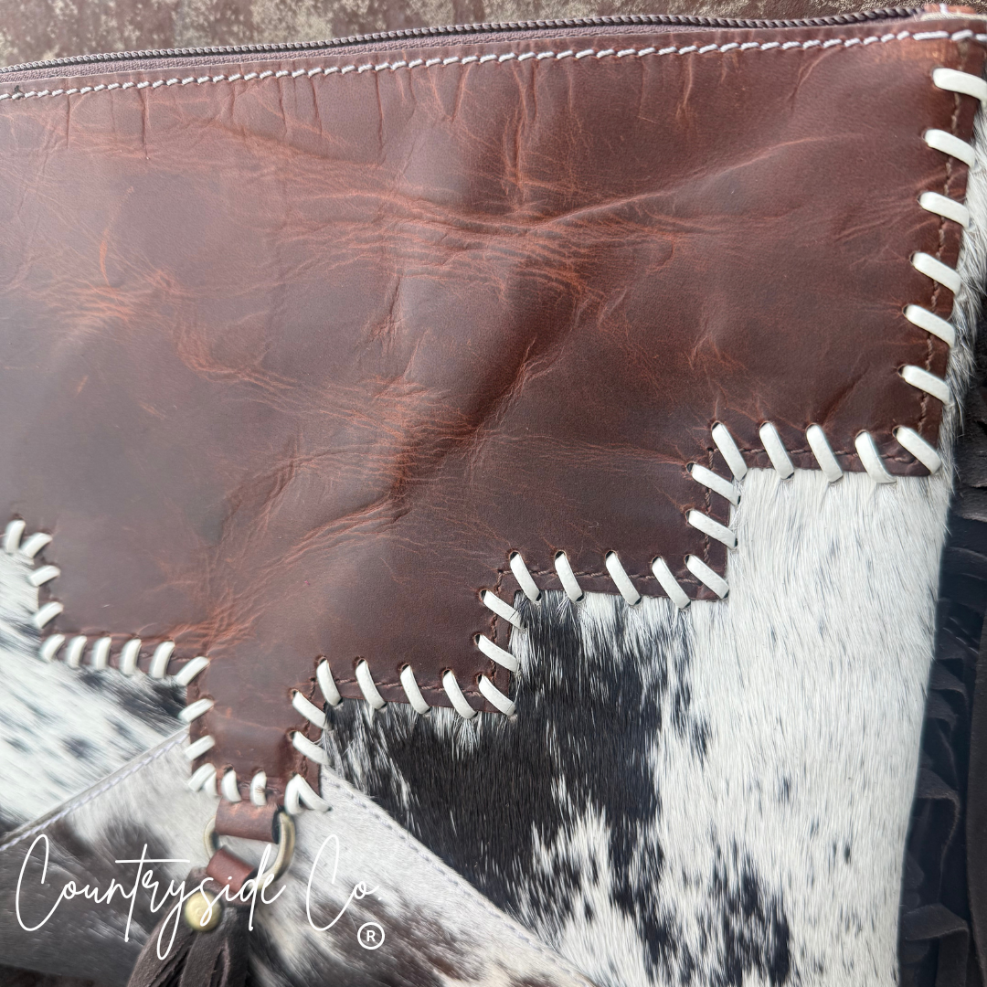 Roper Leather Shoulder Bag, Handbag, Purse Crossbody