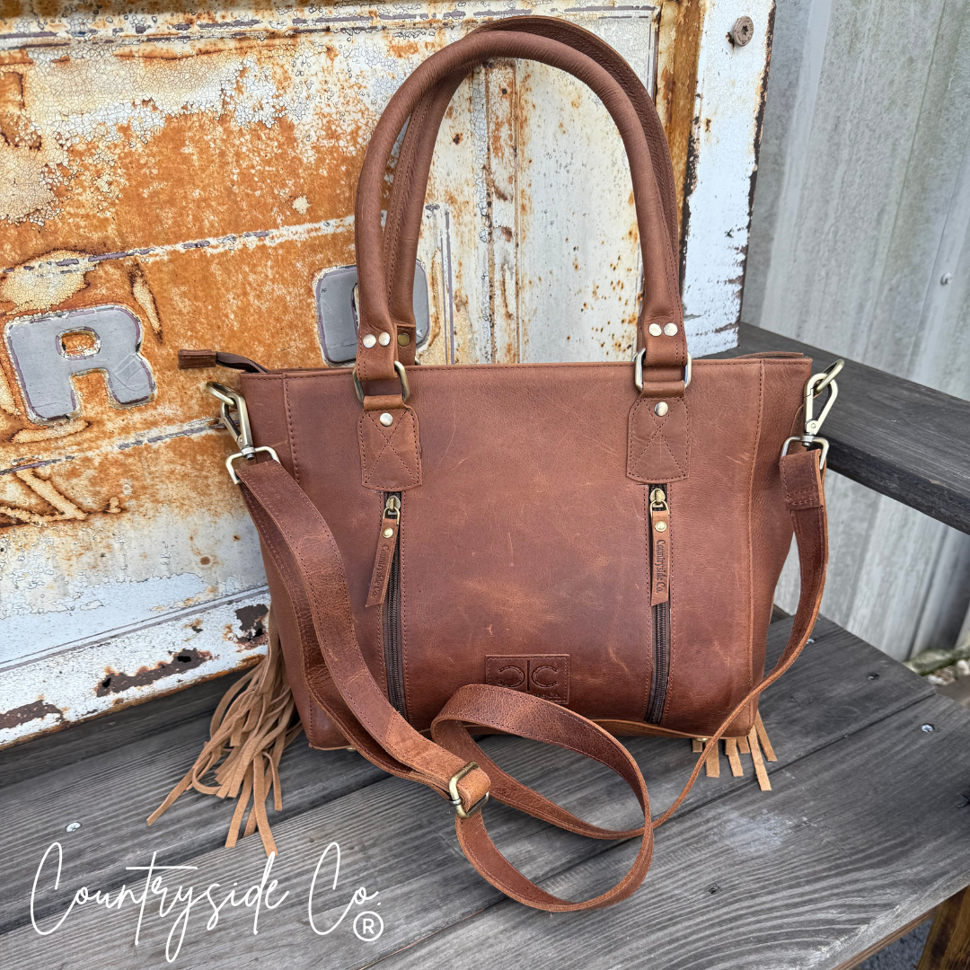 Conway Cowhide Purse