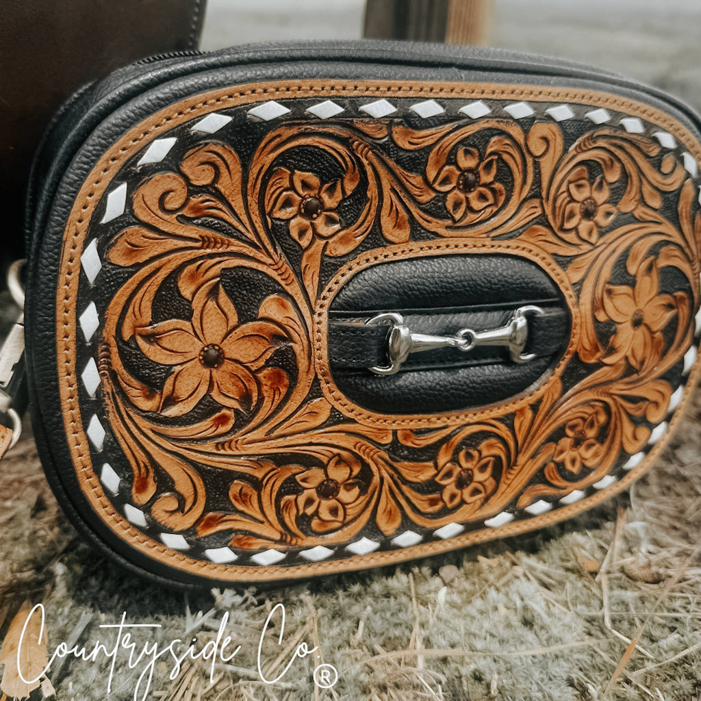 Bridle Belle Tooled Leather Purse ONLY by Countryside Co