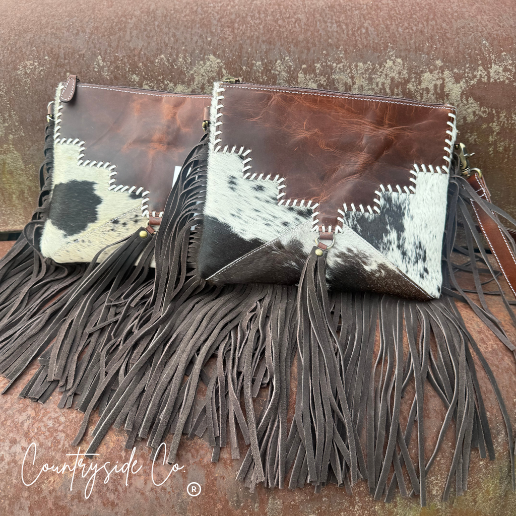 Roper Leather Shoulder Bag, Handbag, Purse Crossbody