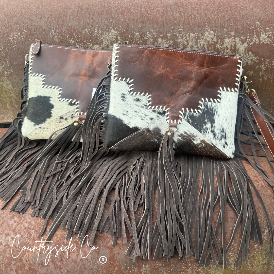 Roper Leather Shoulder Bag, Handbag, Purse Crossbody