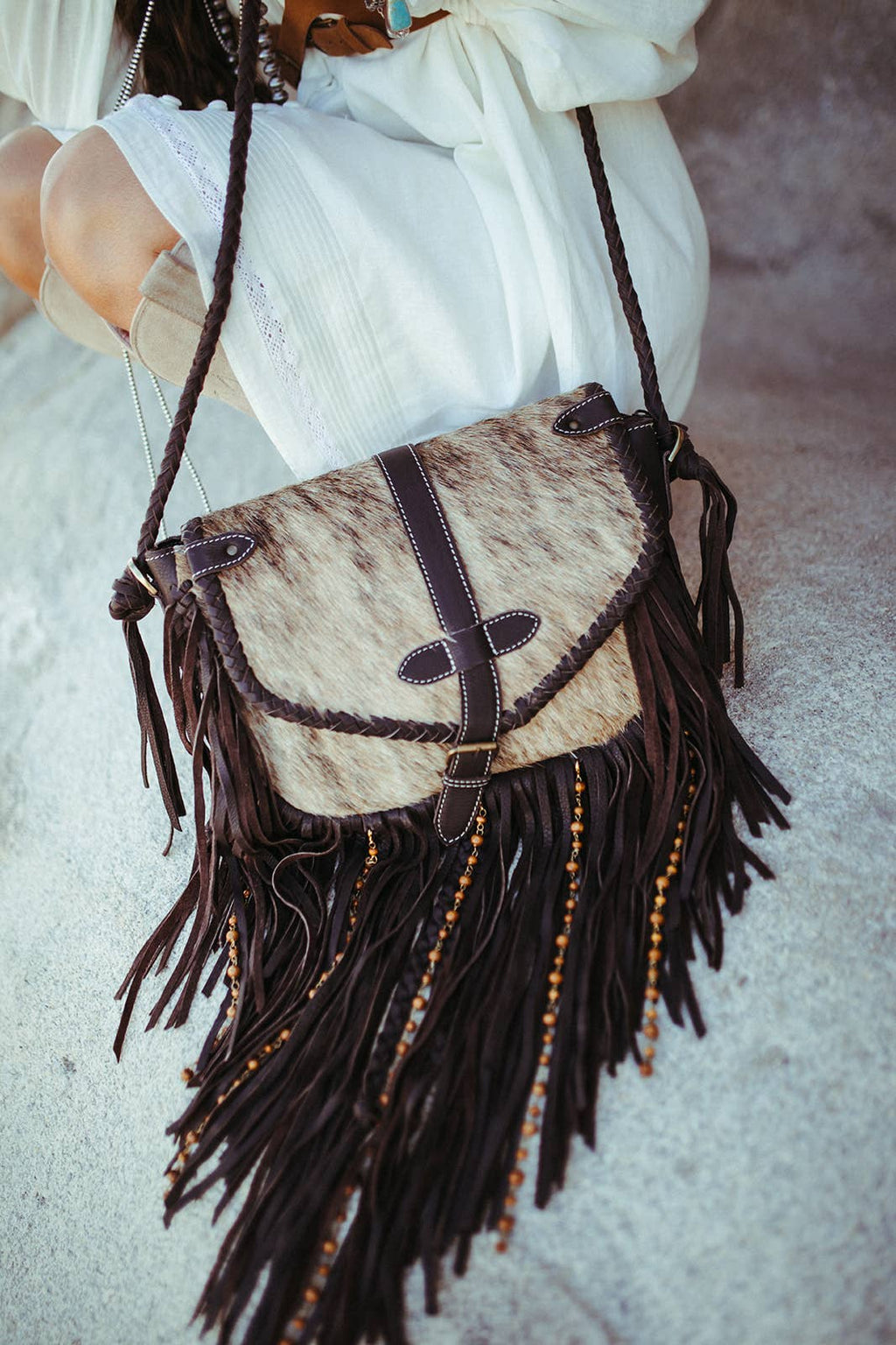 The Louvelle Cowhide Purse a Haute Southern Hyde
