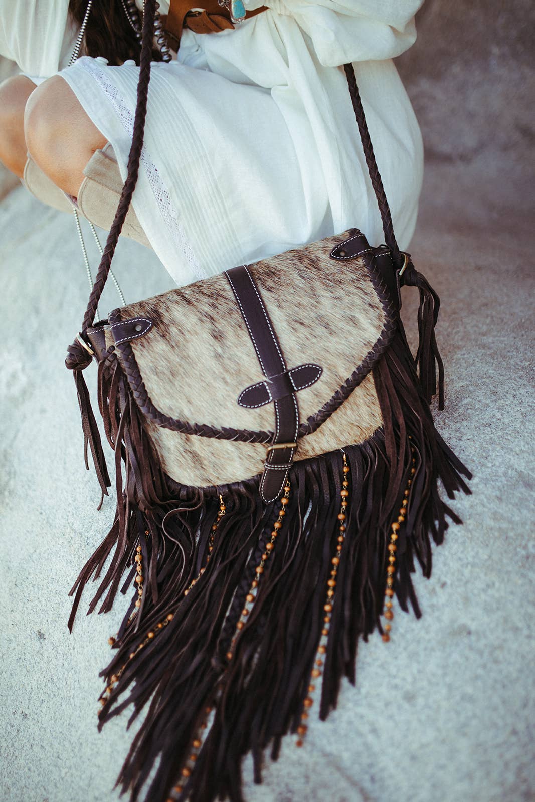 The Louvelle Cowhide Purse a Haute Southern Hyde