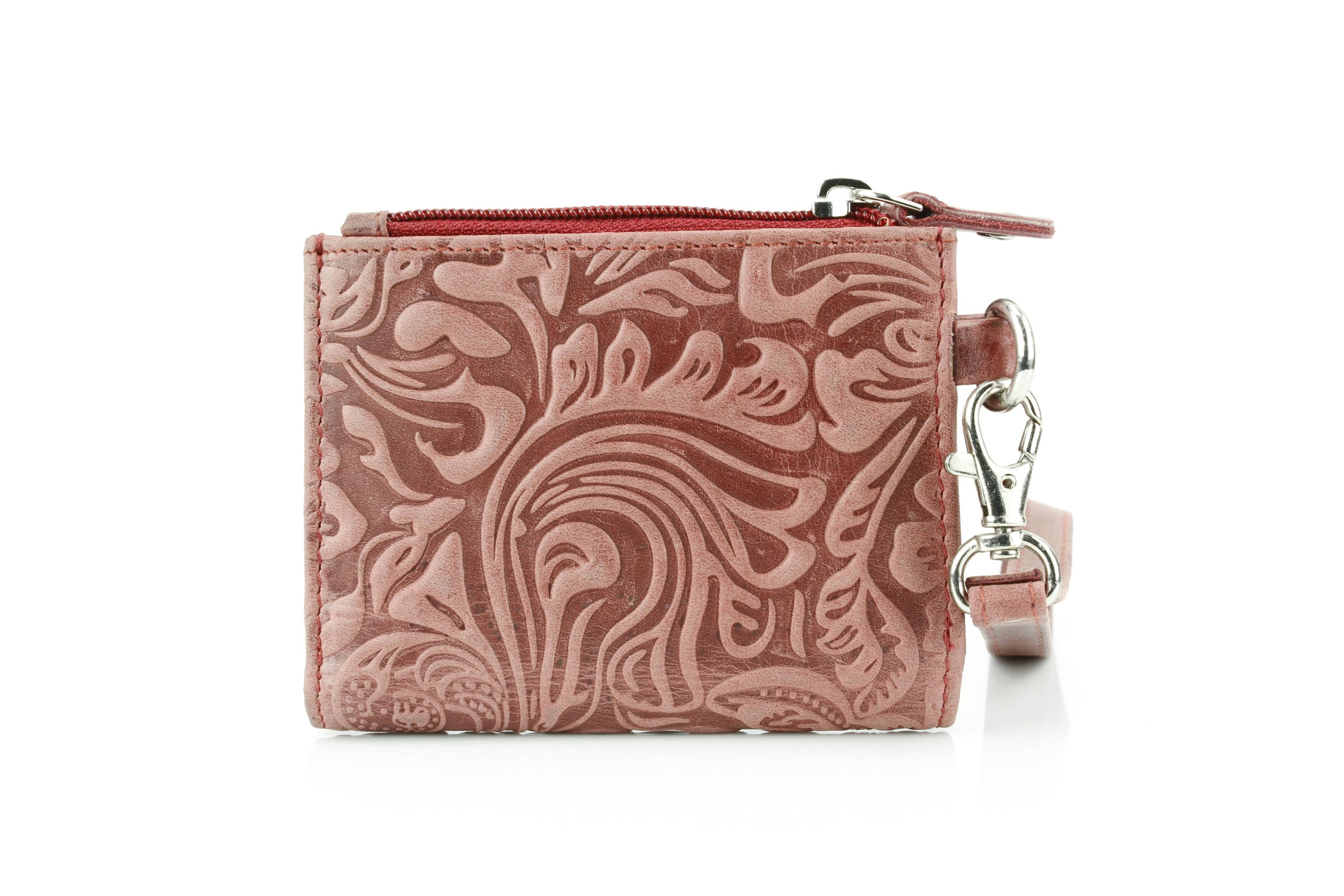 Small Foldover Floral Filigree Wristlet ABSLG 41-26103