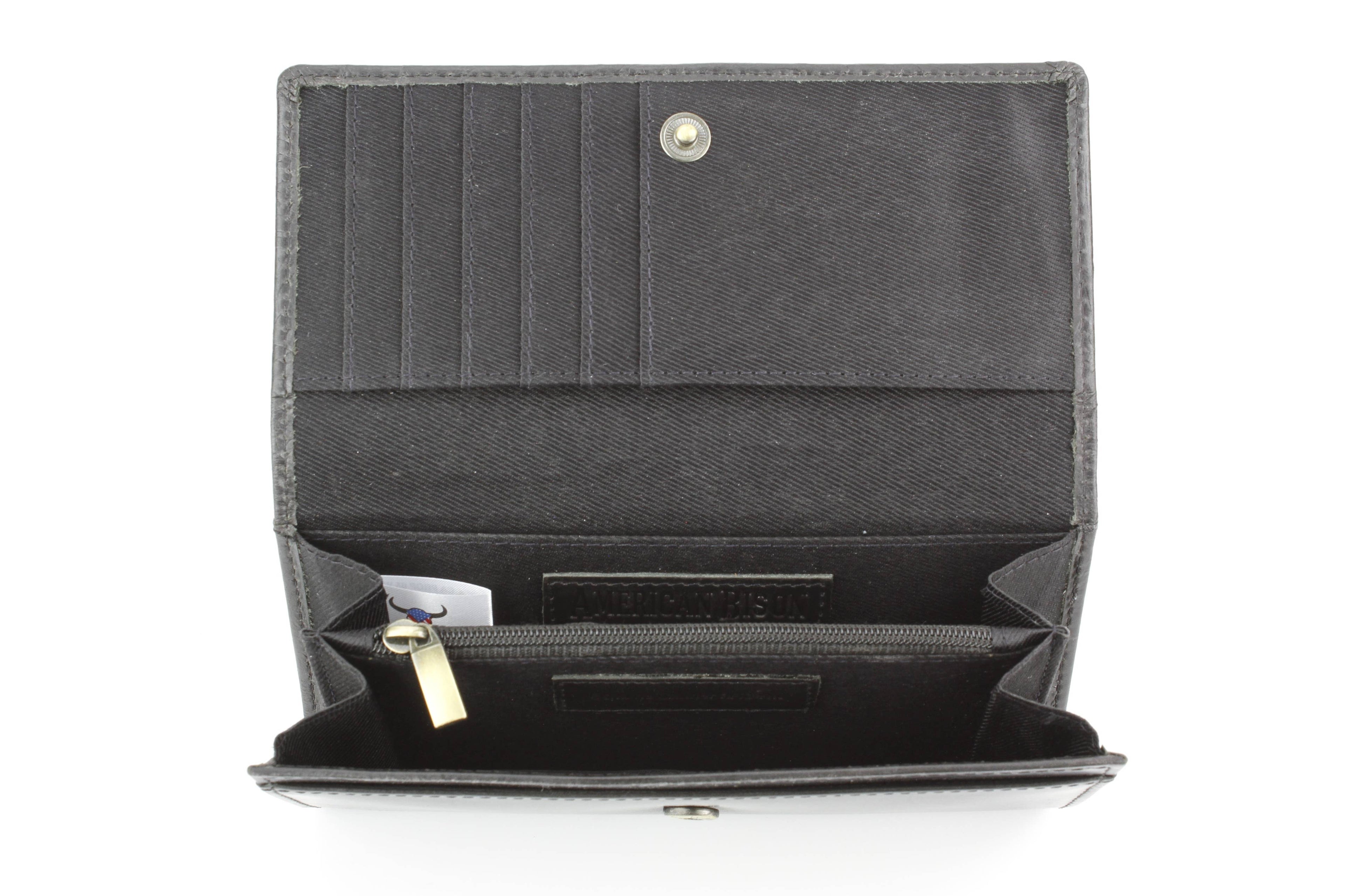 Filigree Fold Over Women Wallet American Bison ABLW 41-25202