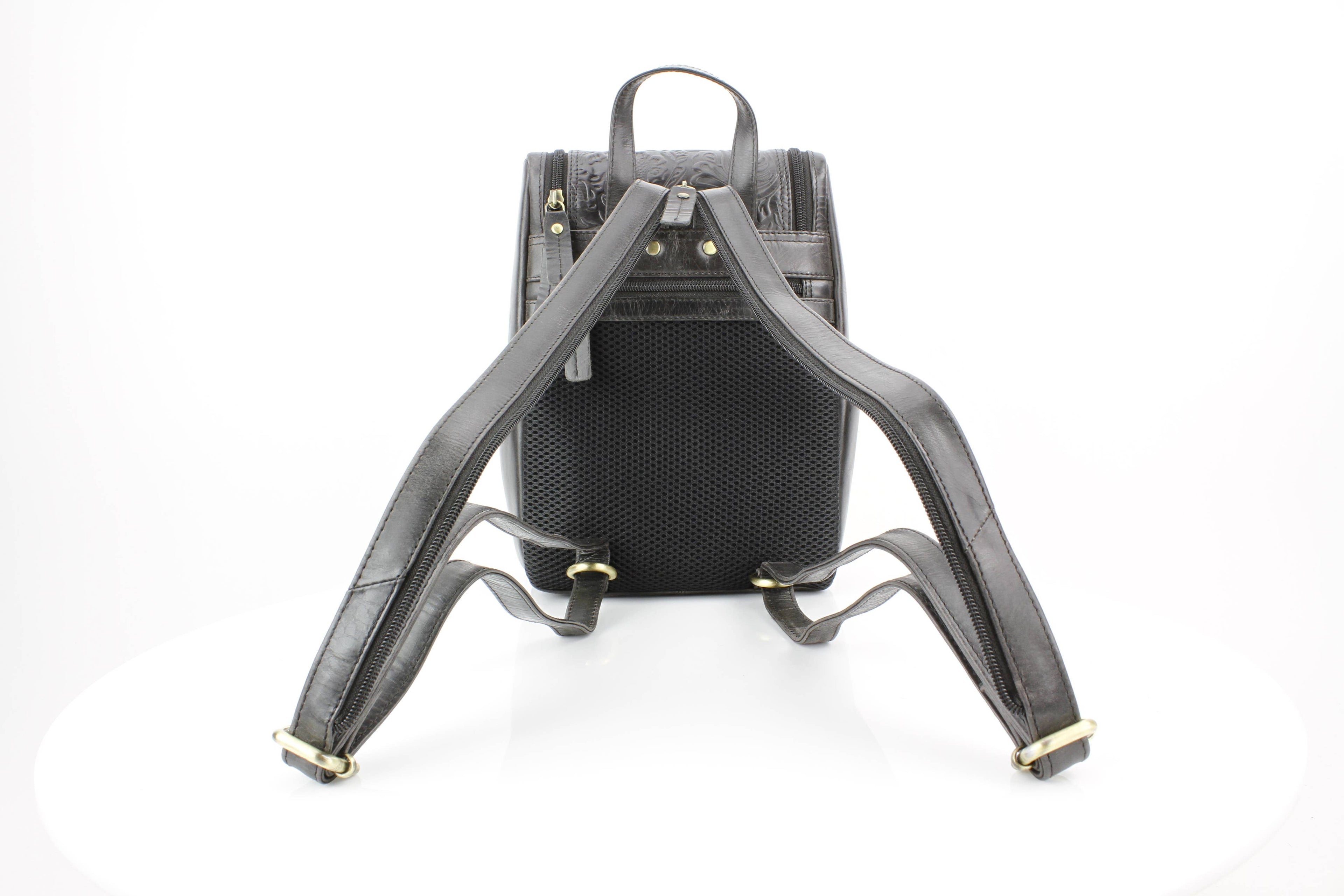 AB Small Zip Sling Backpack Filigree ABHB 41-26104