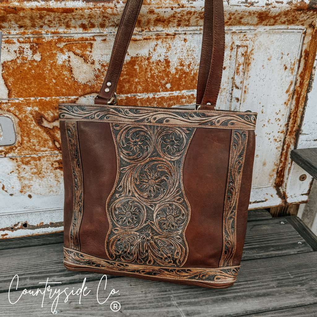 Adeline Leather Tote Purse