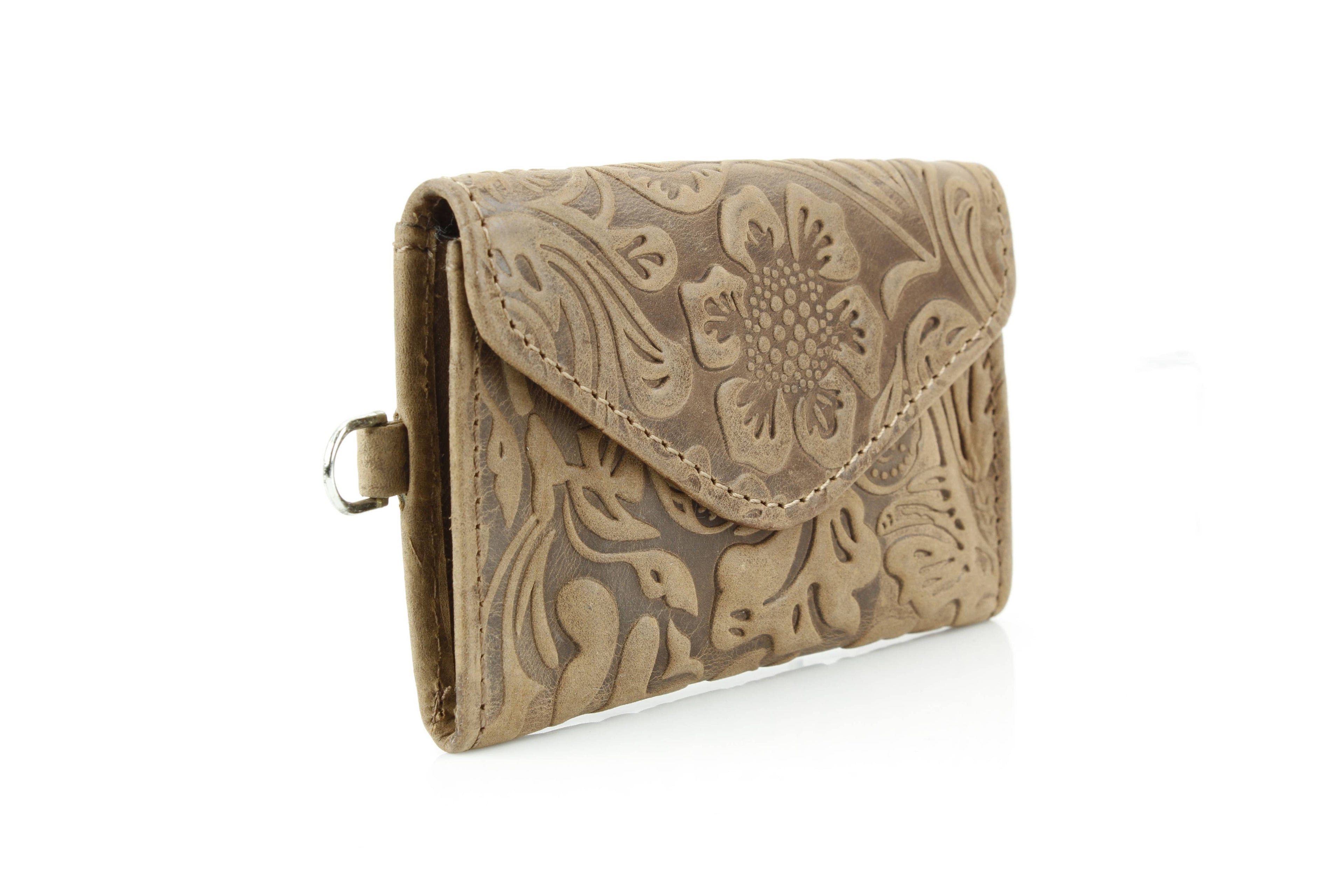 Small Wristlet Floral Filigree Leather ABSLG 41-26102