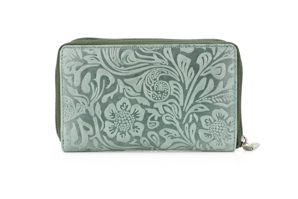 Zip Around Filigree Womens Wallet Clutch ABLW 41-25203