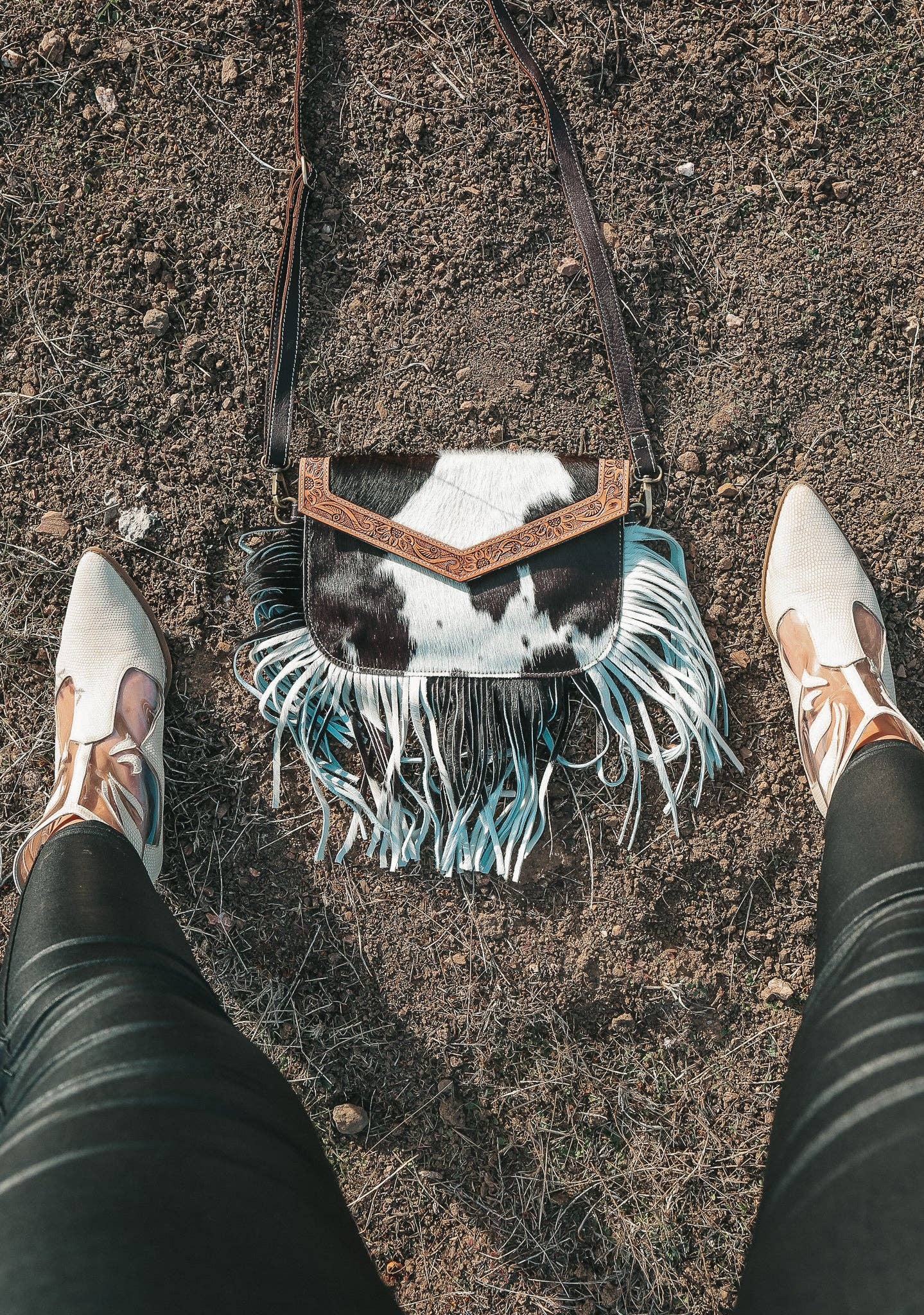 The Maria Cowhide Leather Tooled Purse a Haute Southern Hyde