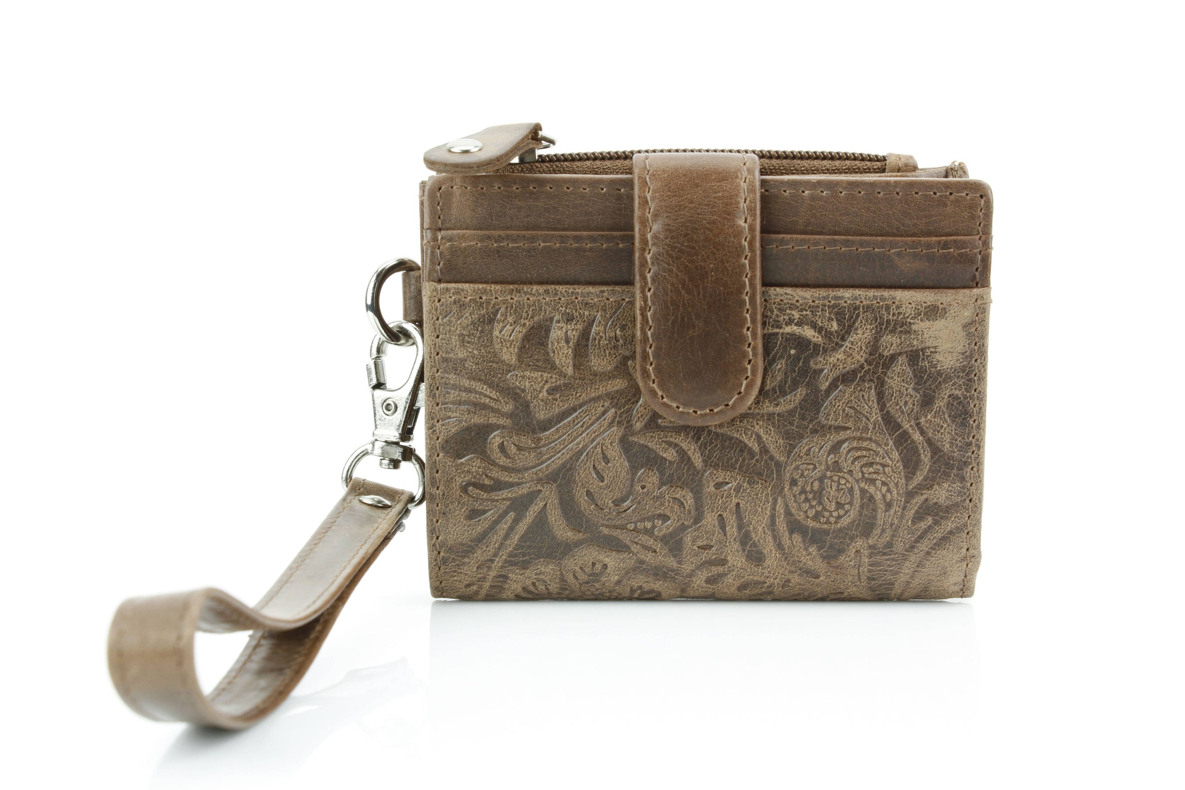 Small Foldover Floral Filigree Wristlet ABSLG 41-26103