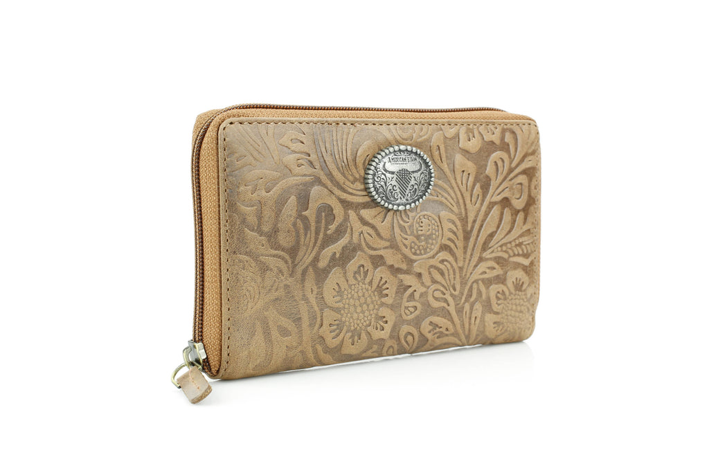 Zip Around Filigree Womens Wallet Clutch ABLW 41-25203