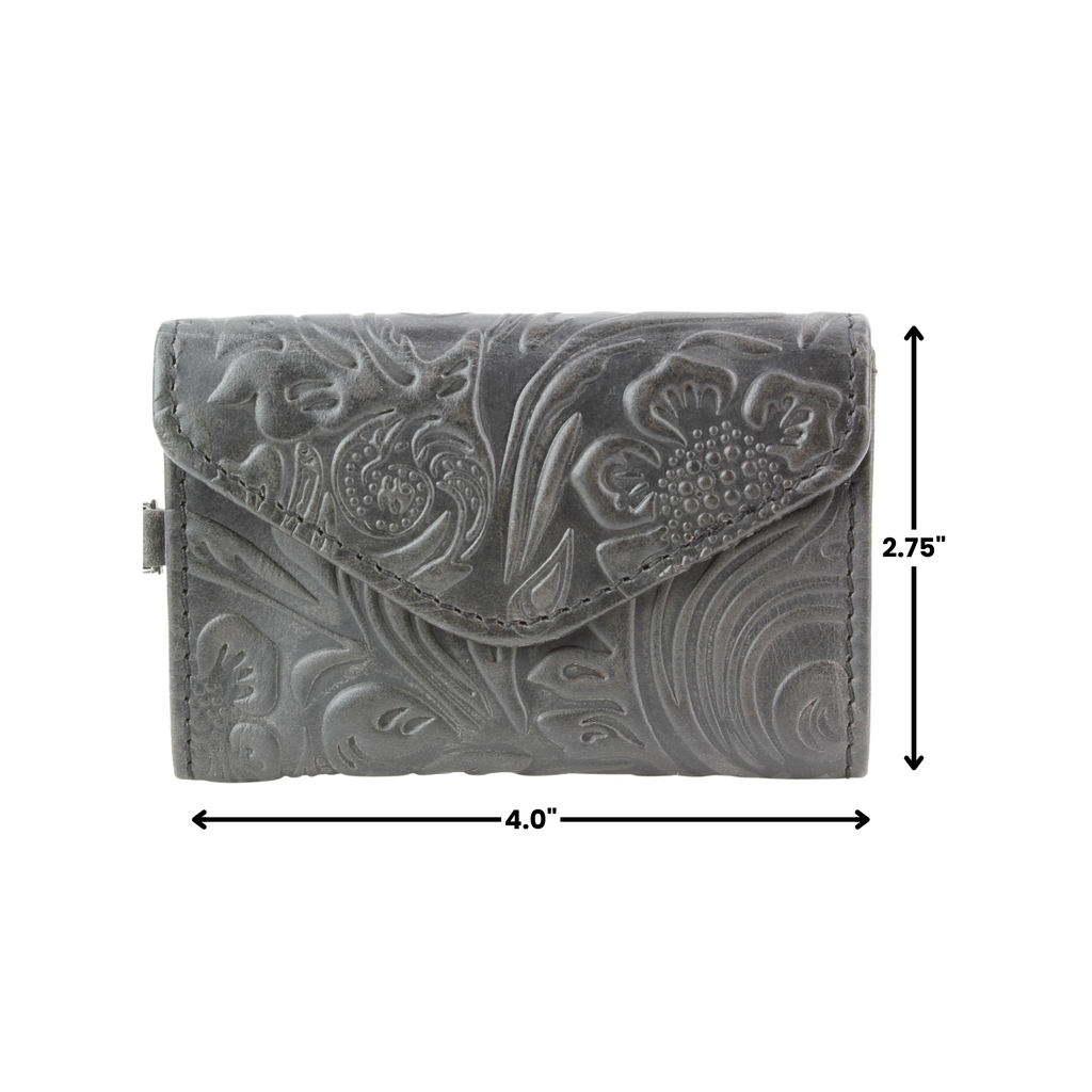 Small Wristlet Floral Filigree Leather ABSLG 41-26102