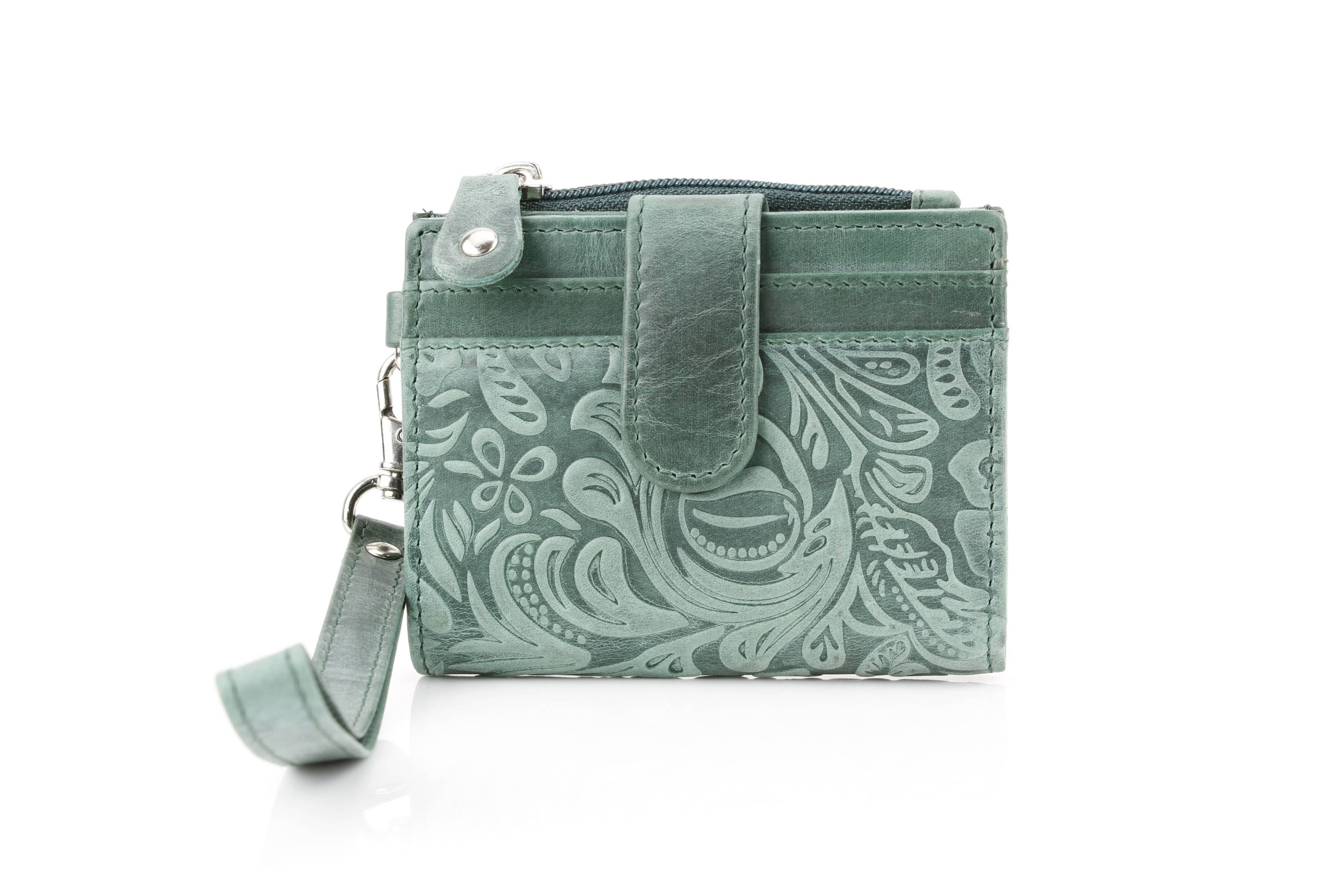 Small Foldover Floral Filigree Wristlet ABSLG 41-26103