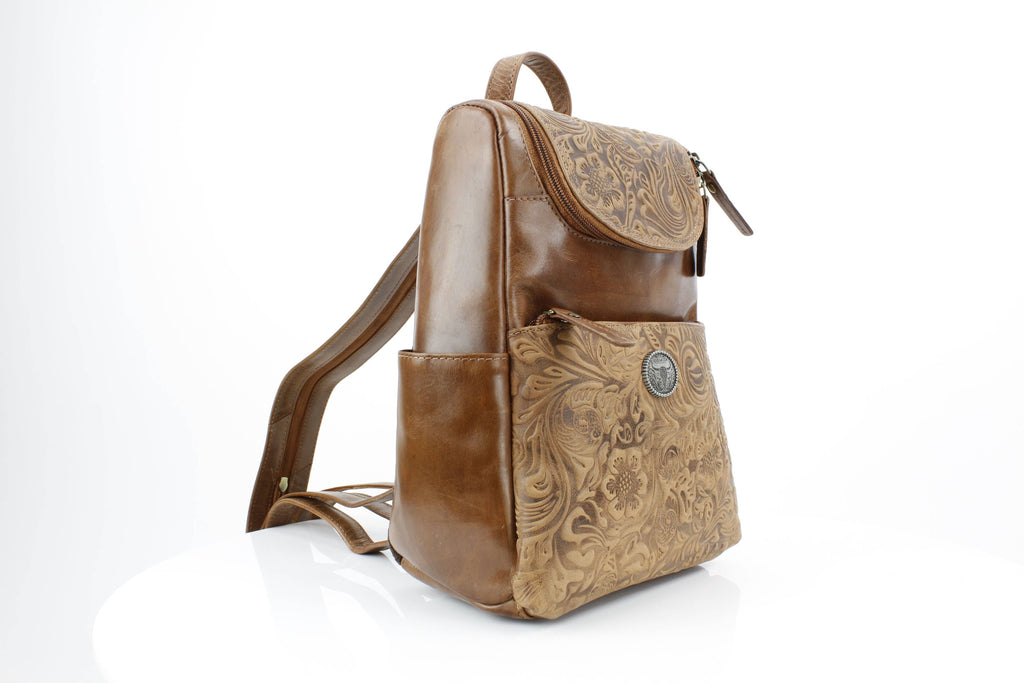 AB Small Zip Sling Backpack Filigree ABHB 41-26104