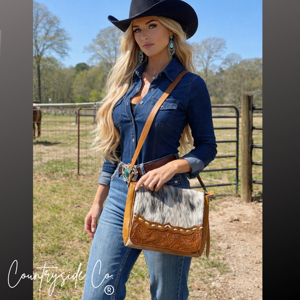 Willow Cowhide Leather Purse
