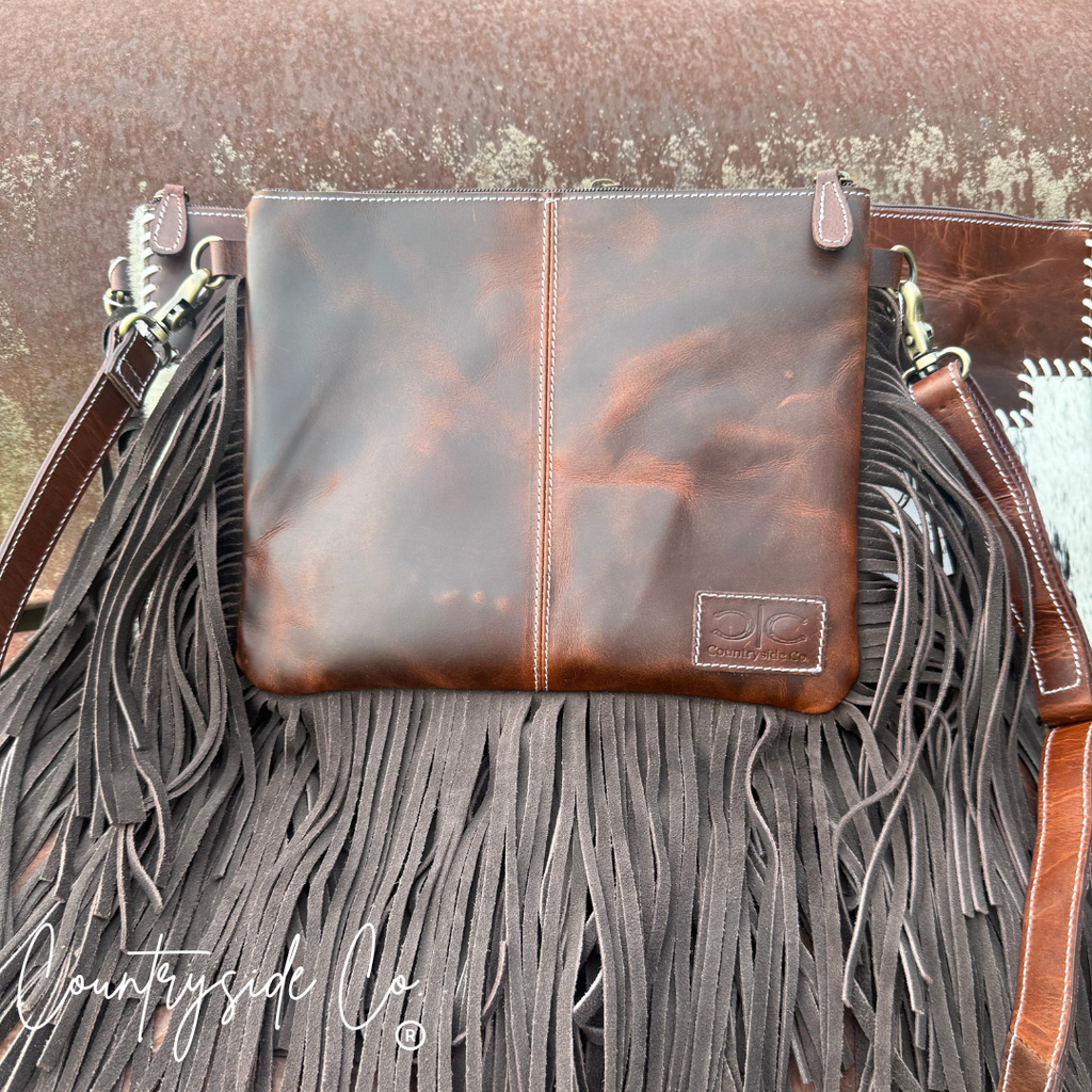 Roper Leather Shoulder Bag, Handbag, Purse Crossbody
