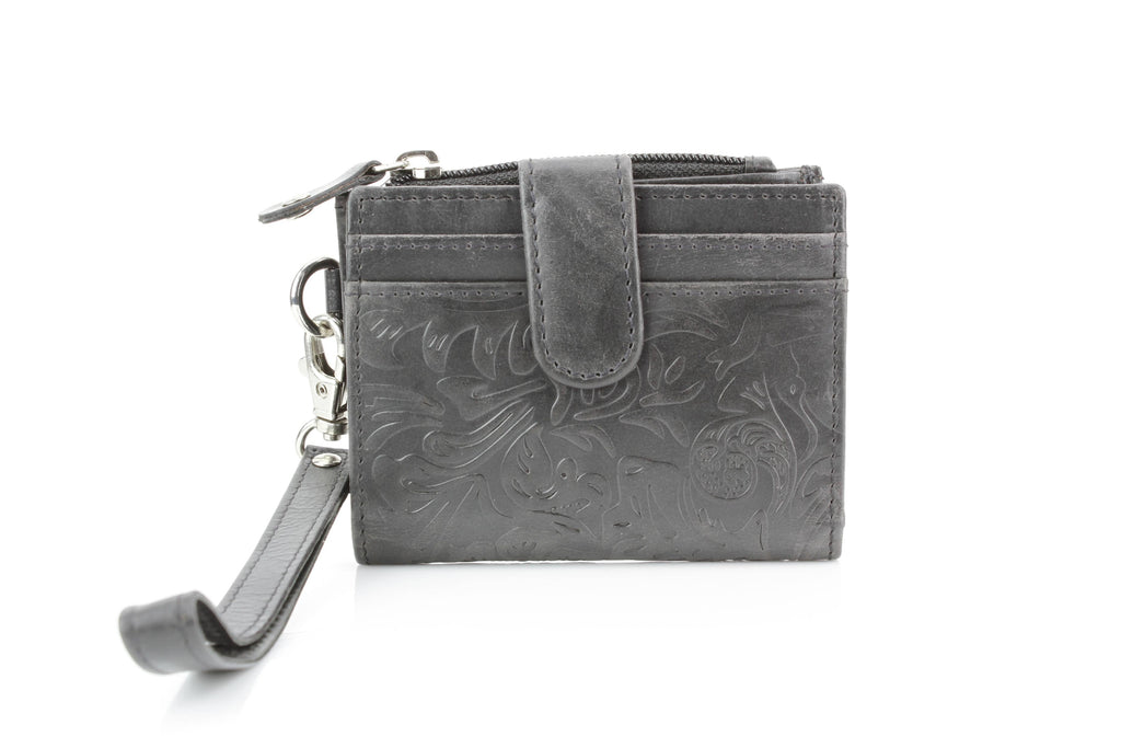 Small Foldover Floral Filigree Wristlet ABSLG 41-26103