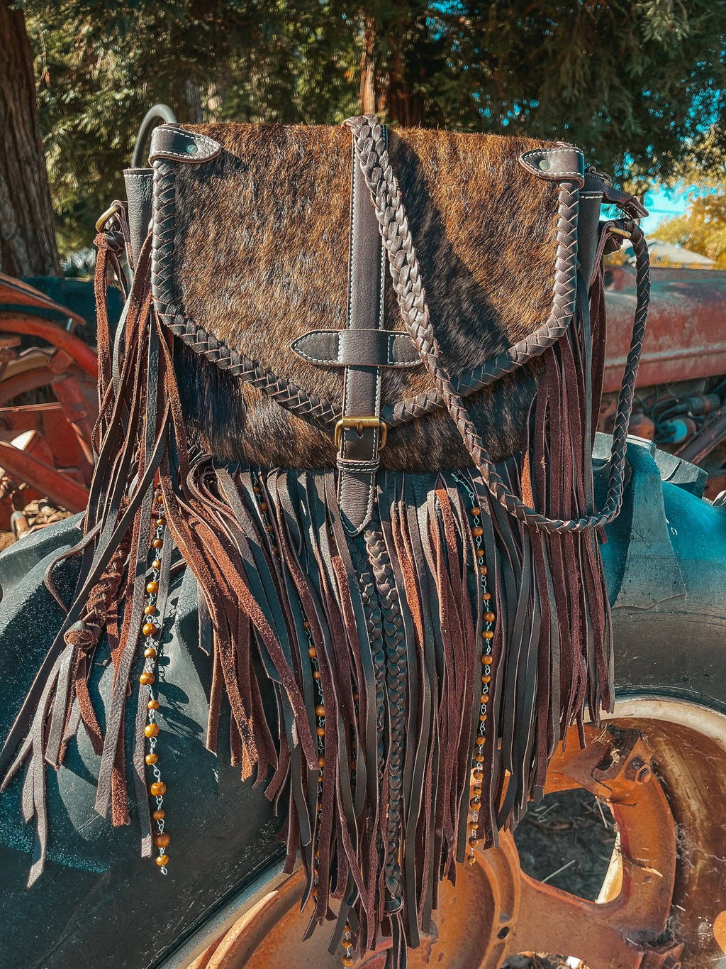 The Louvelle Cowhide Purse a Haute Southern Hyde