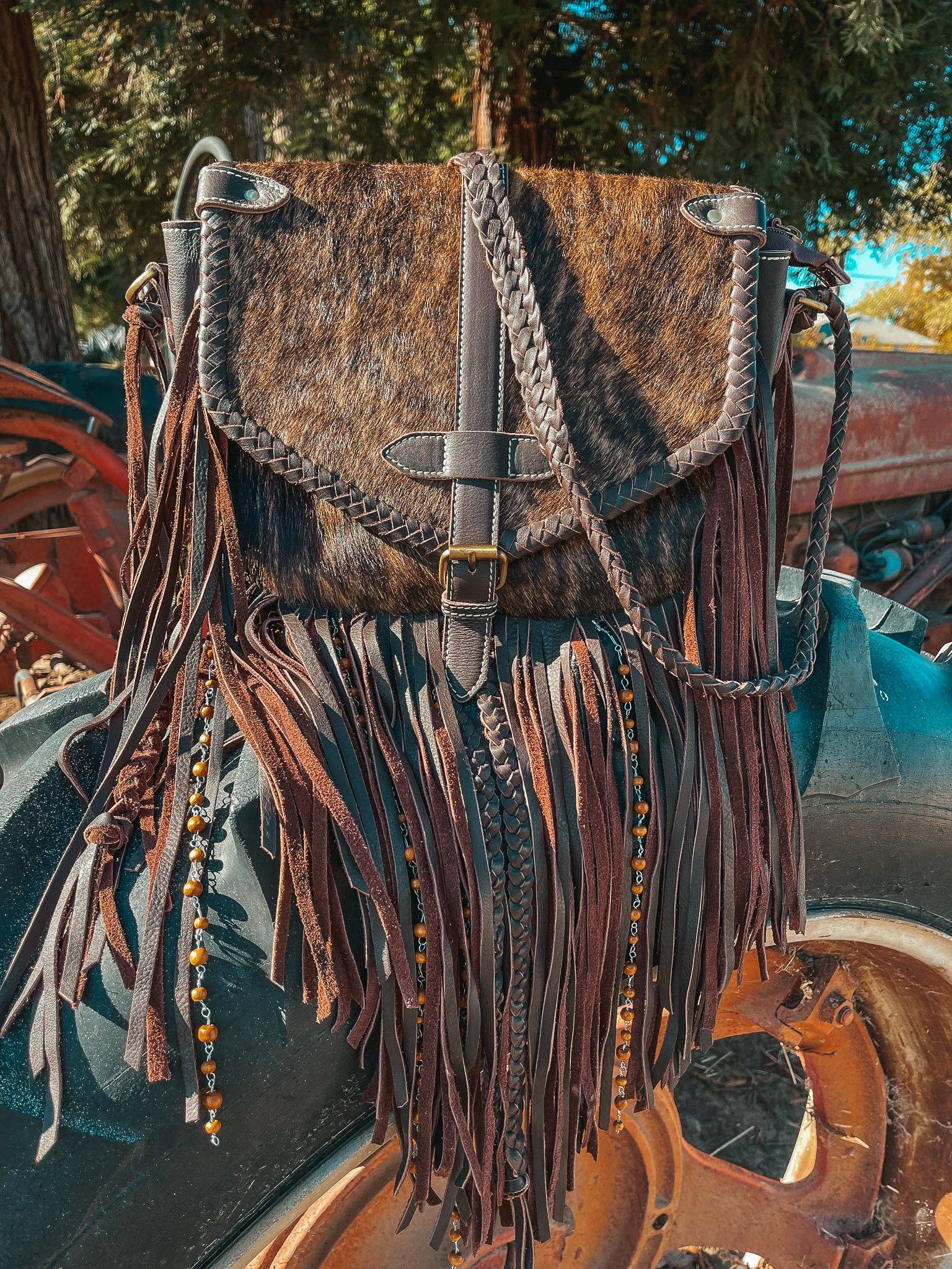 The Louvelle Cowhide Purse a Haute Southern Hyde