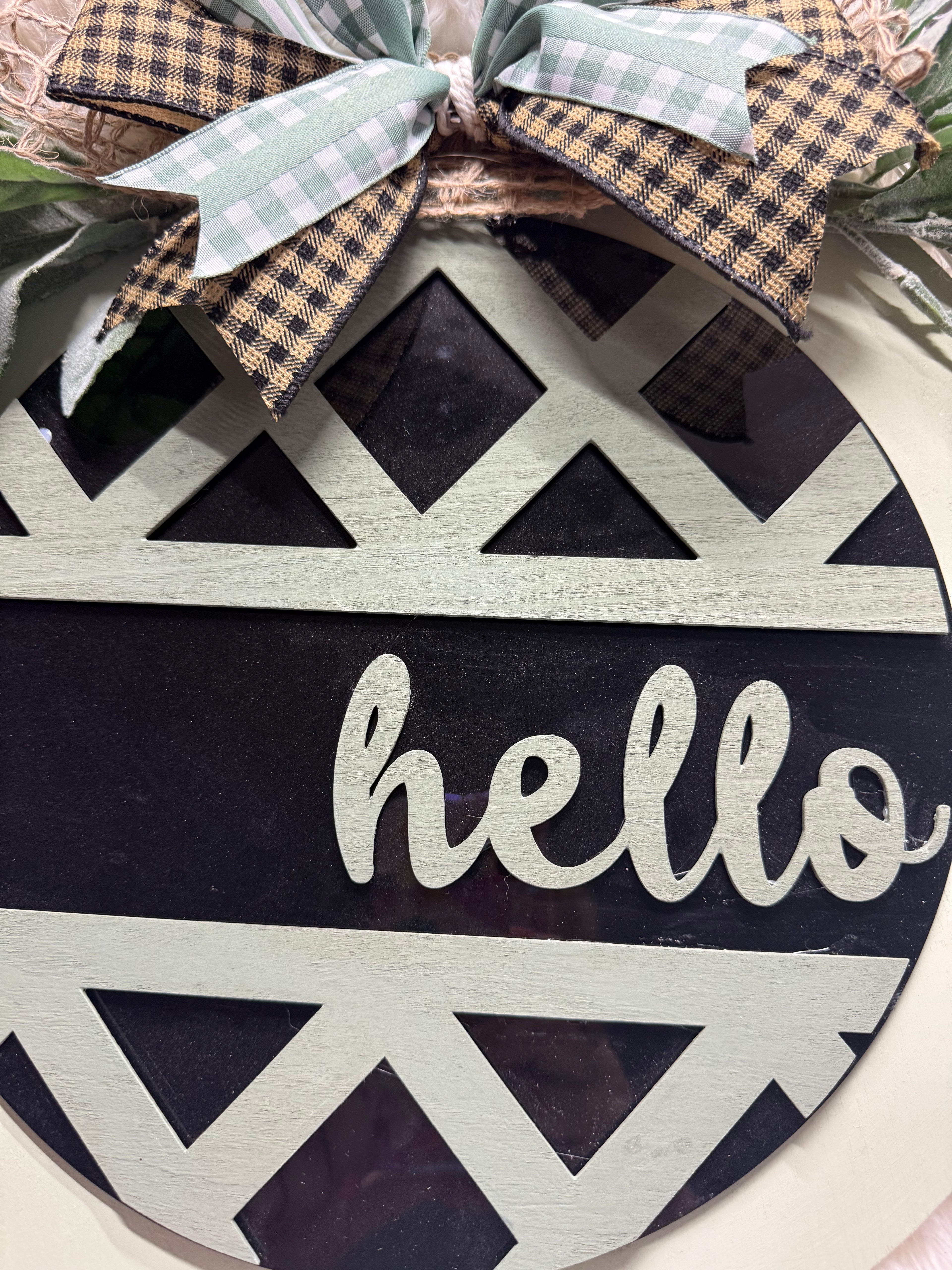 Wooden Home Door Sign