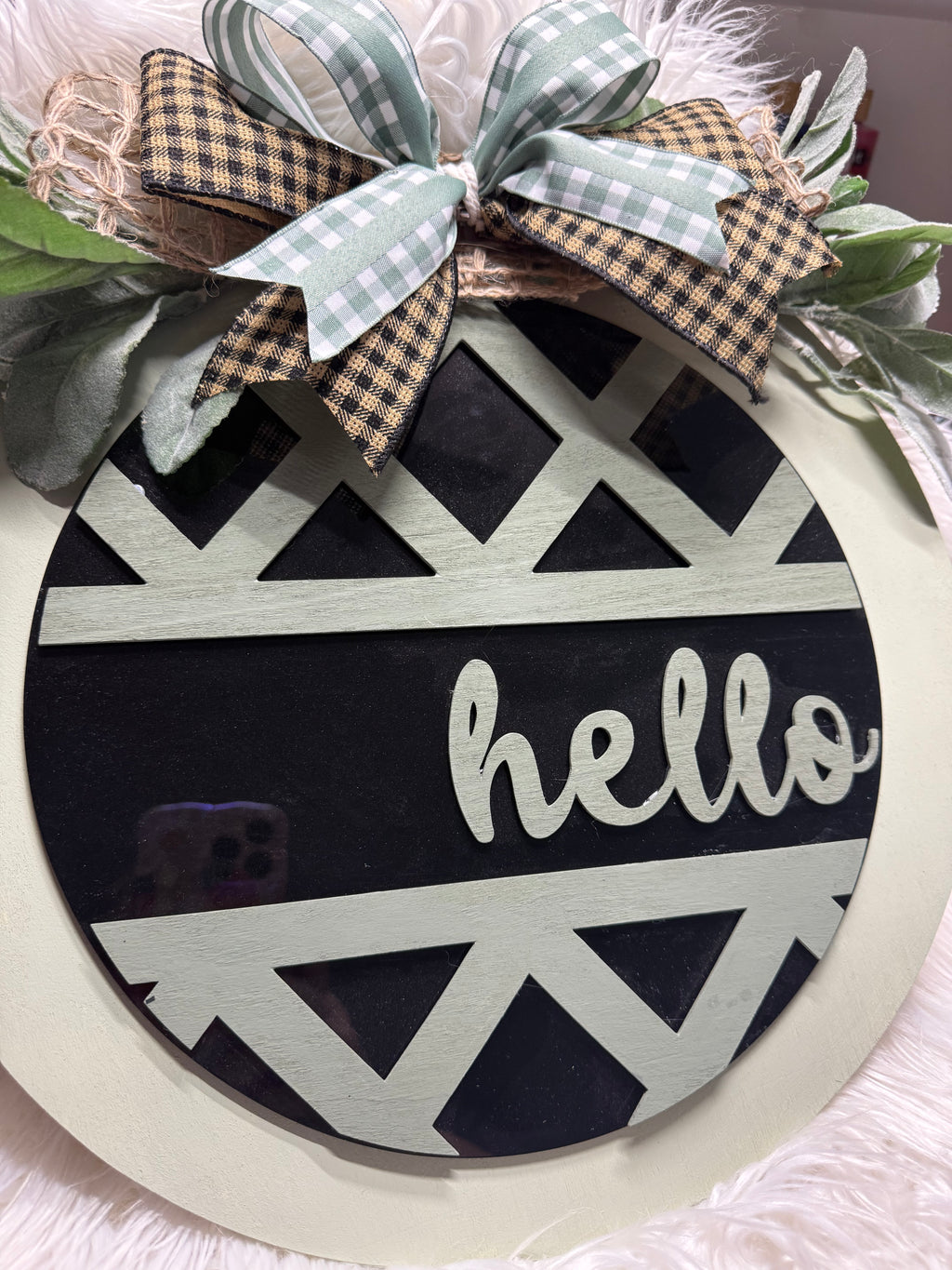 Wooden Home Door Sign
