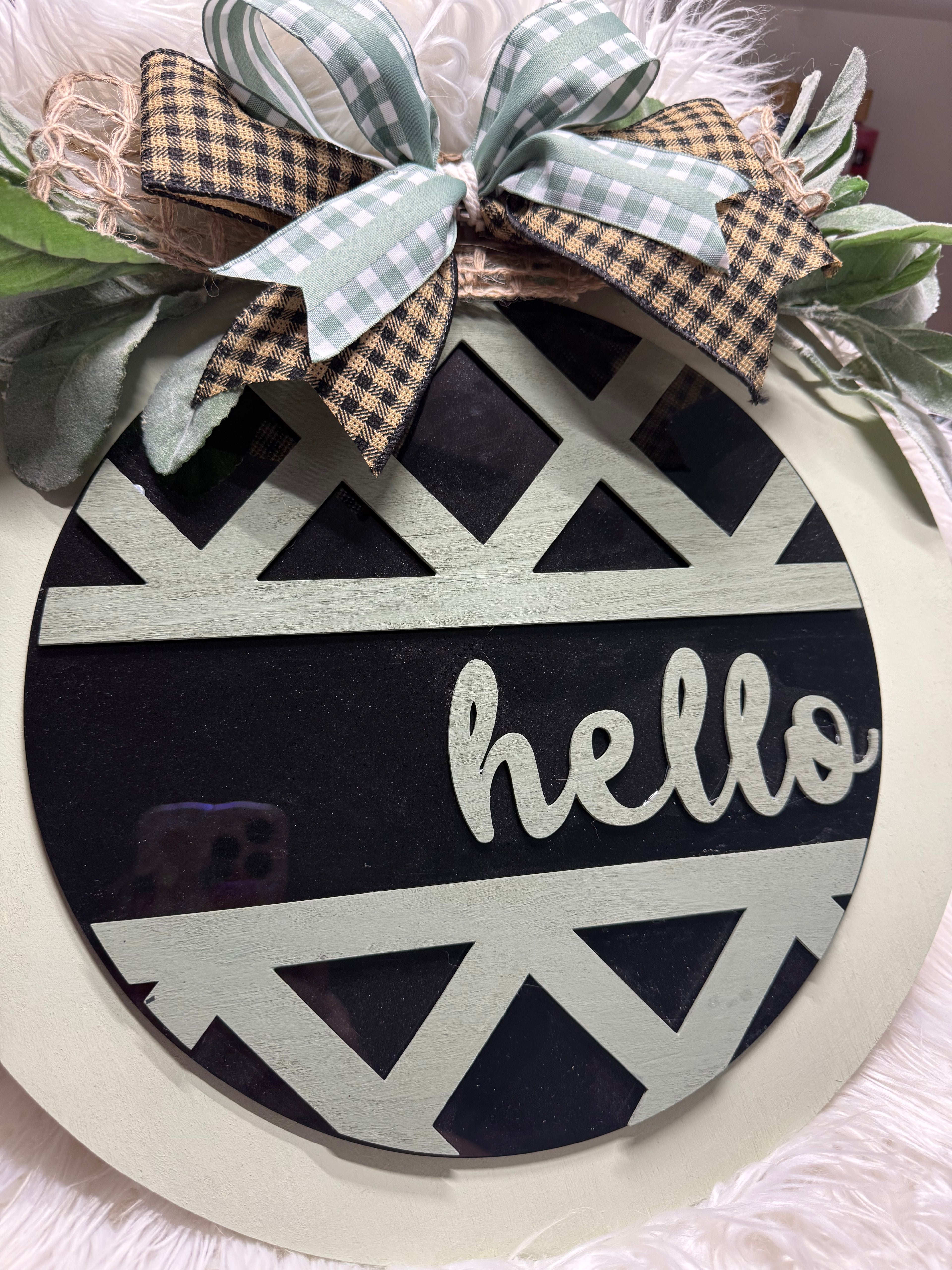 Wooden Home Door Sign