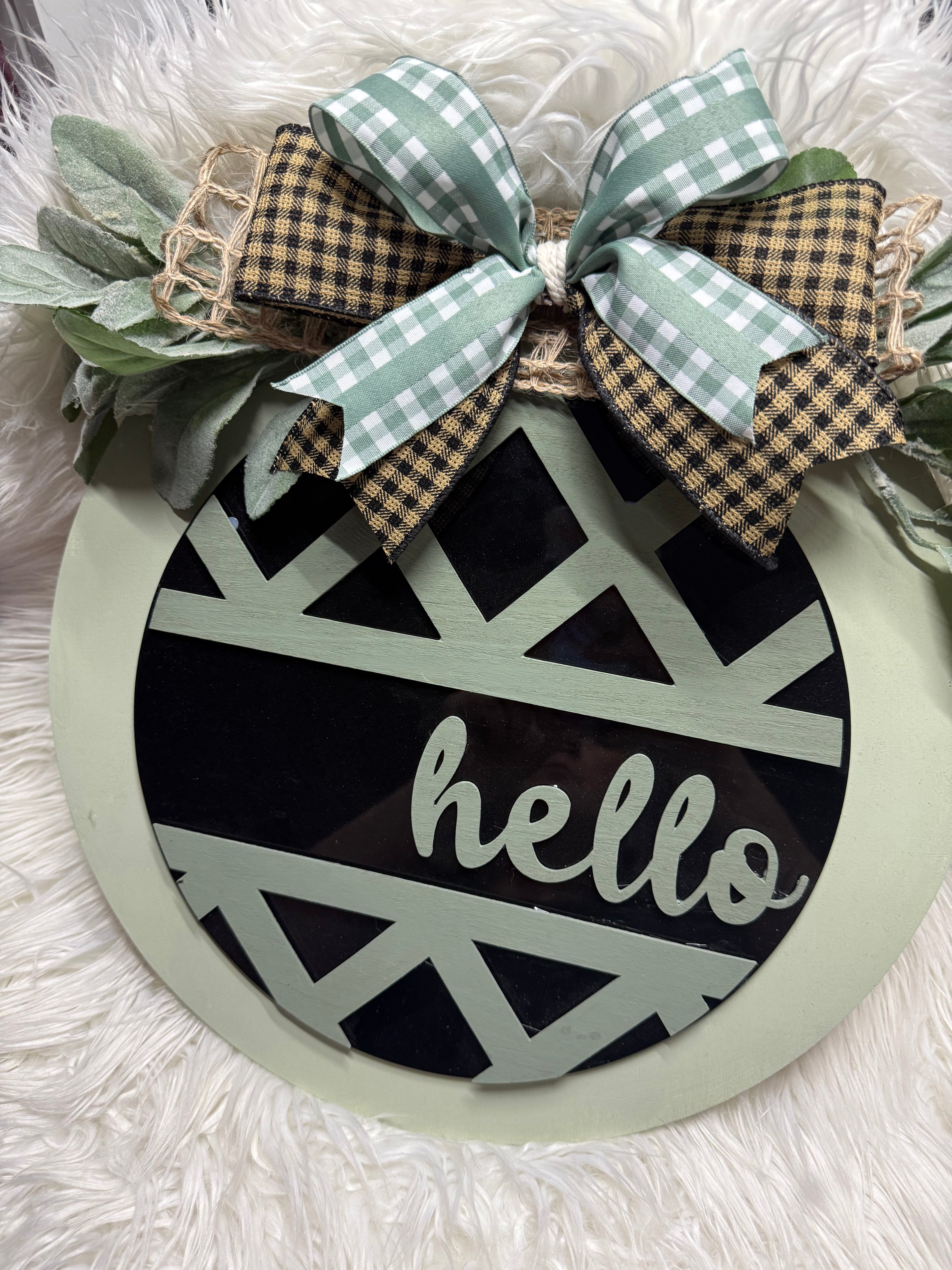 Wooden Home Door Sign