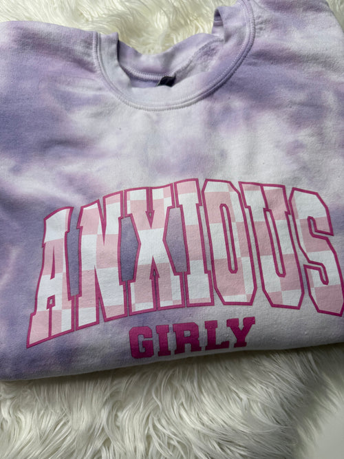 Anxious girly crewneck