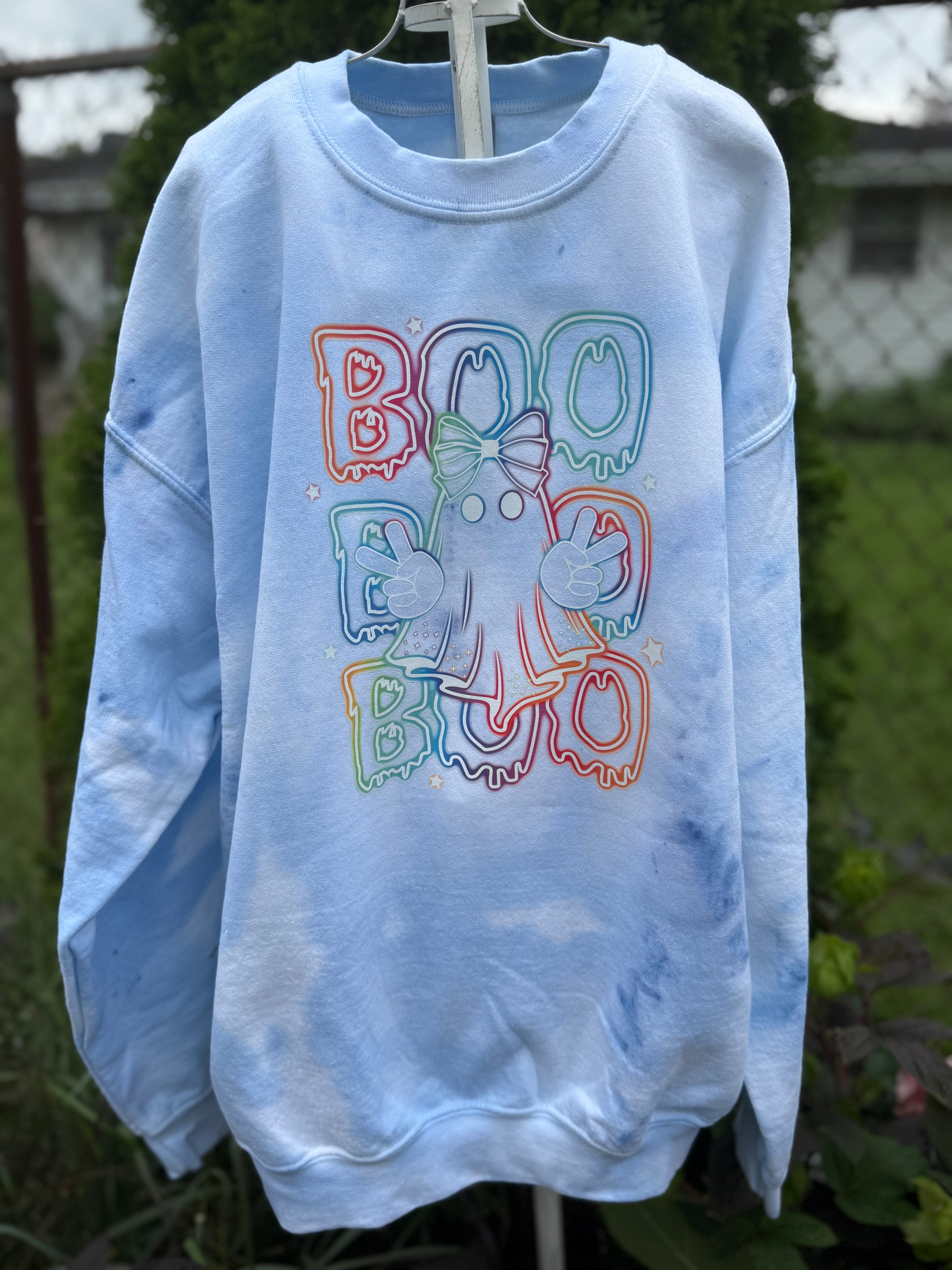 Neon Ghost Bleached Sweatshirt