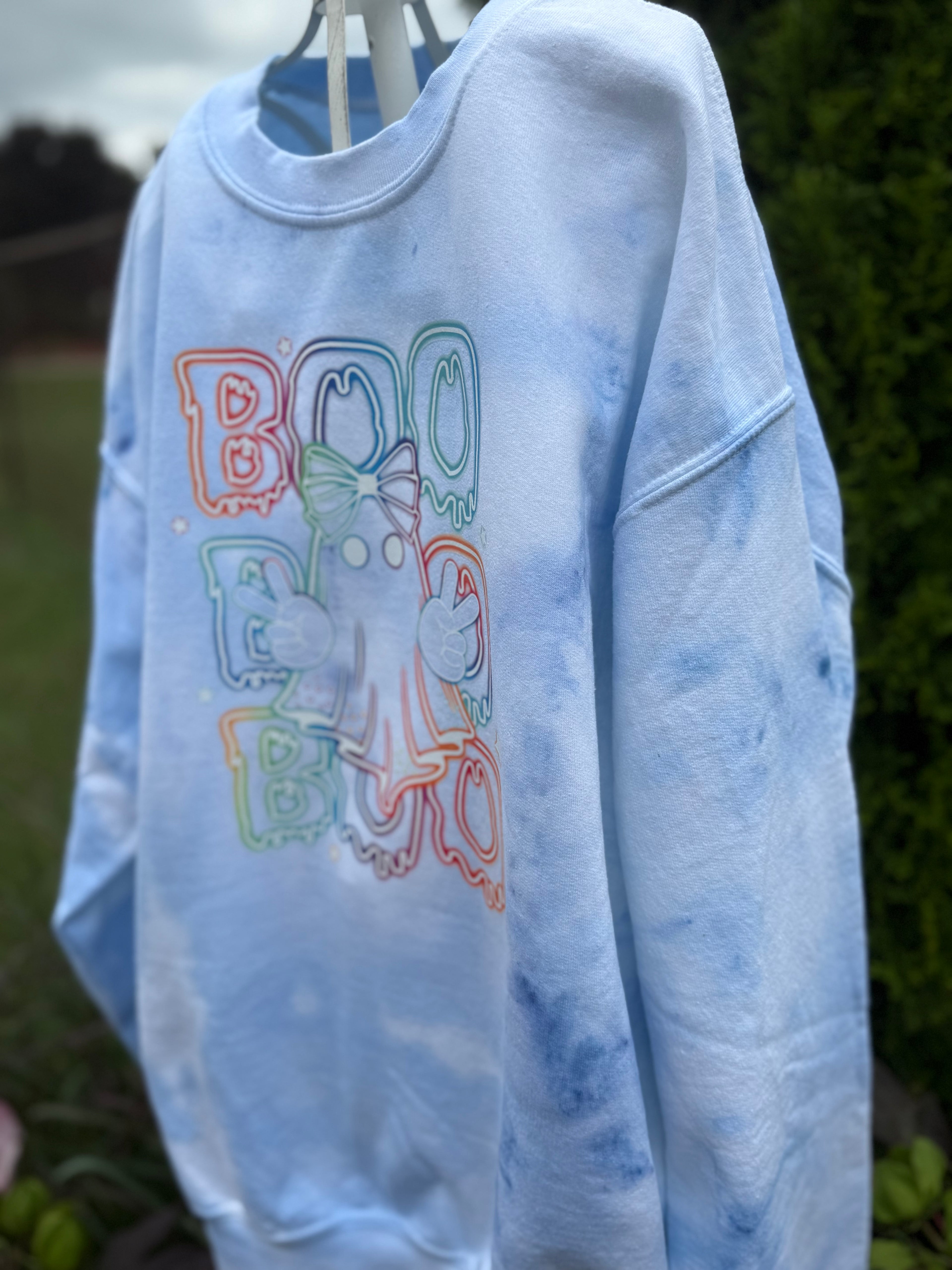 Neon Ghost Bleached Sweatshirt