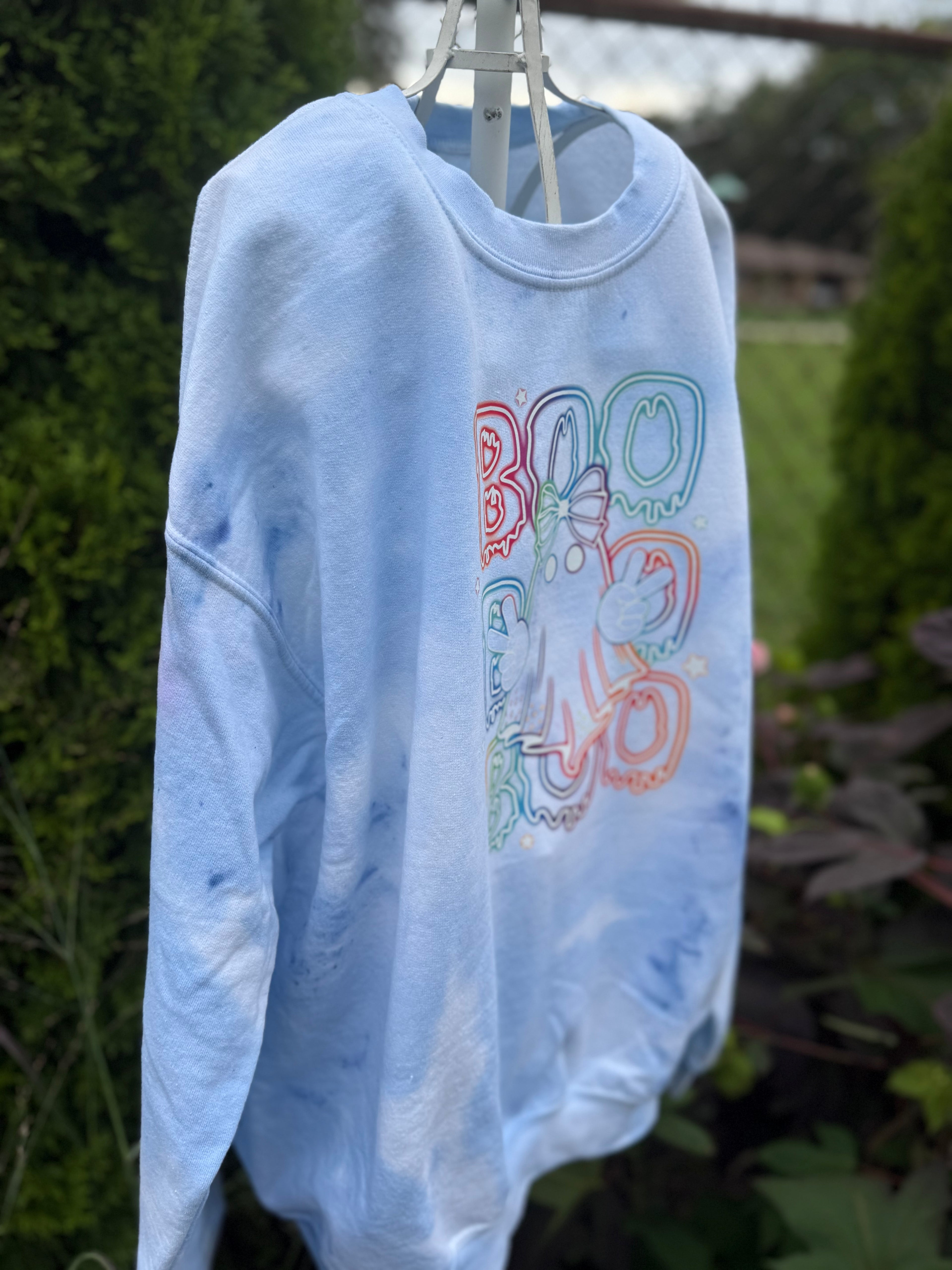 Neon Ghost Bleached Sweatshirt