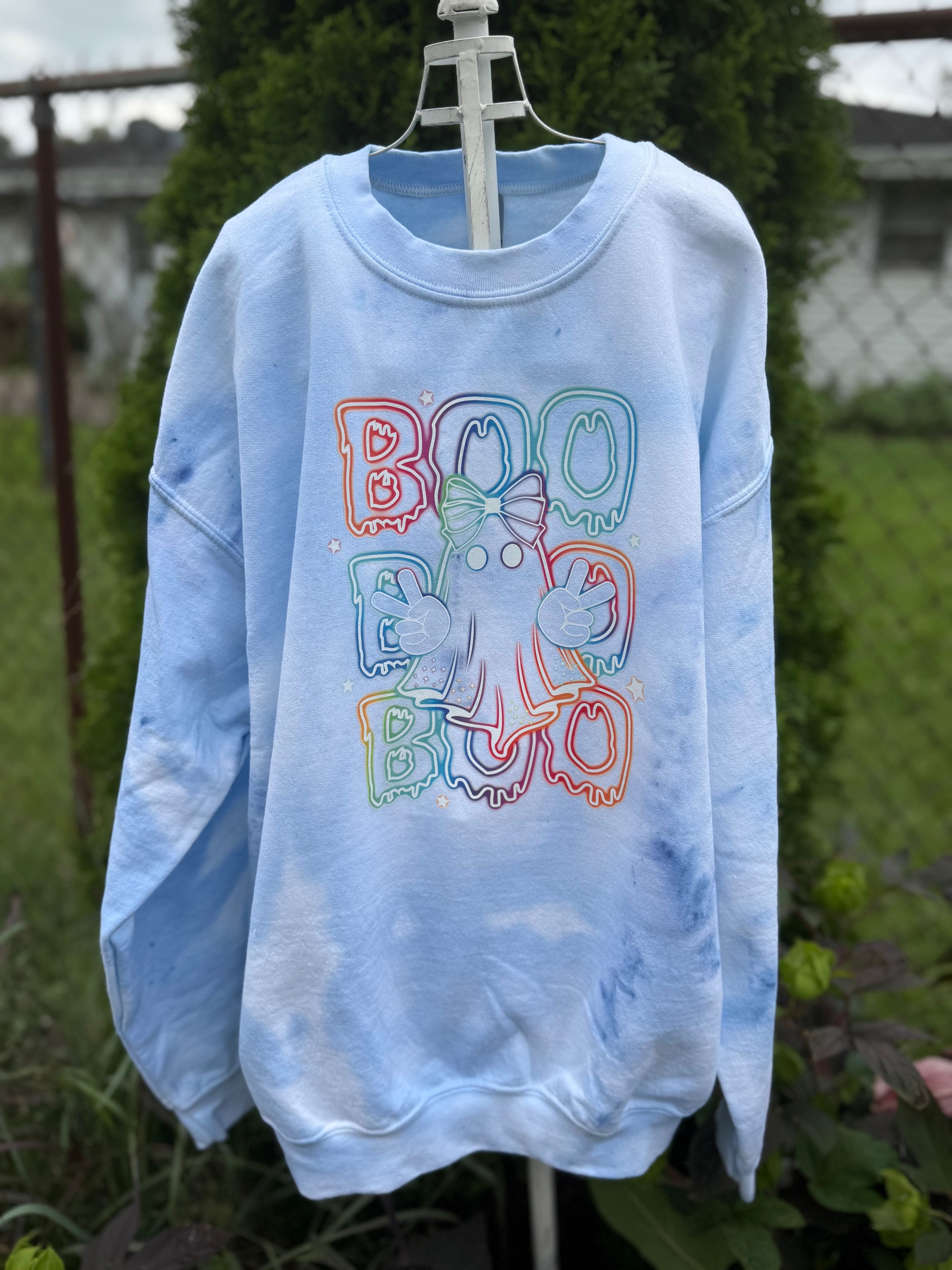 Neon Ghost Bleached Sweatshirt