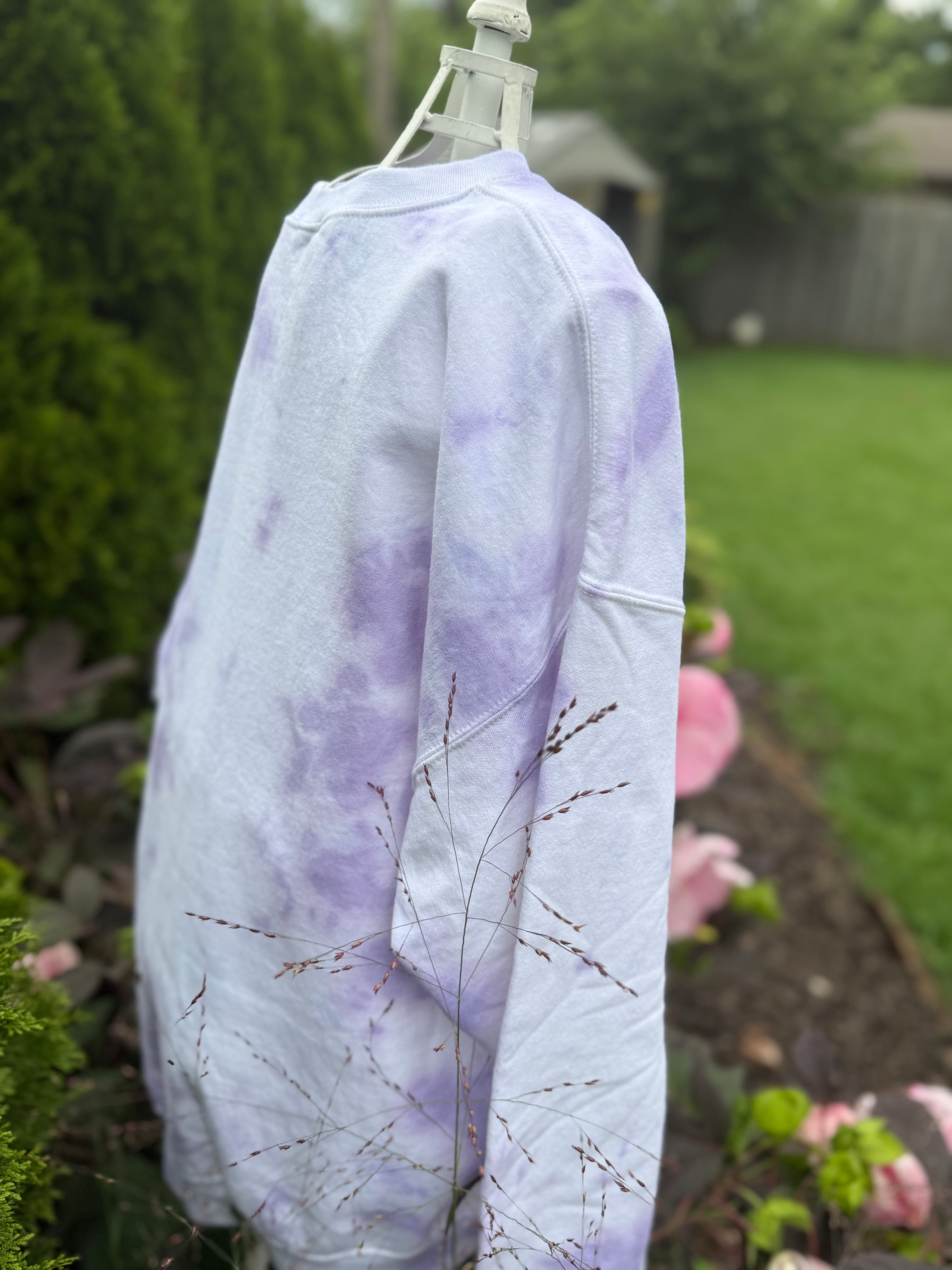 Halloween purple bleached Sweatshirt