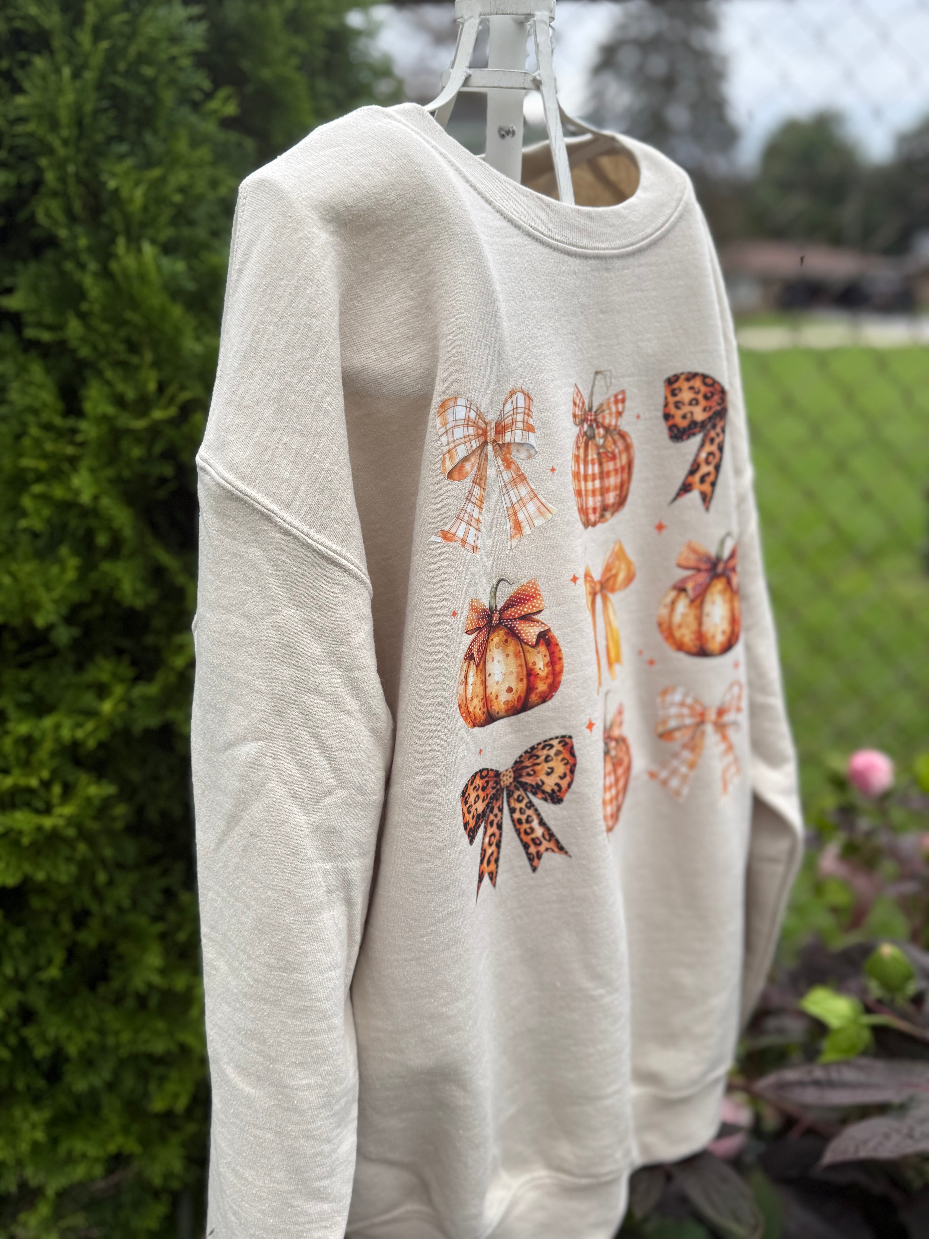 Pumpkin Couquette Sweatshirt