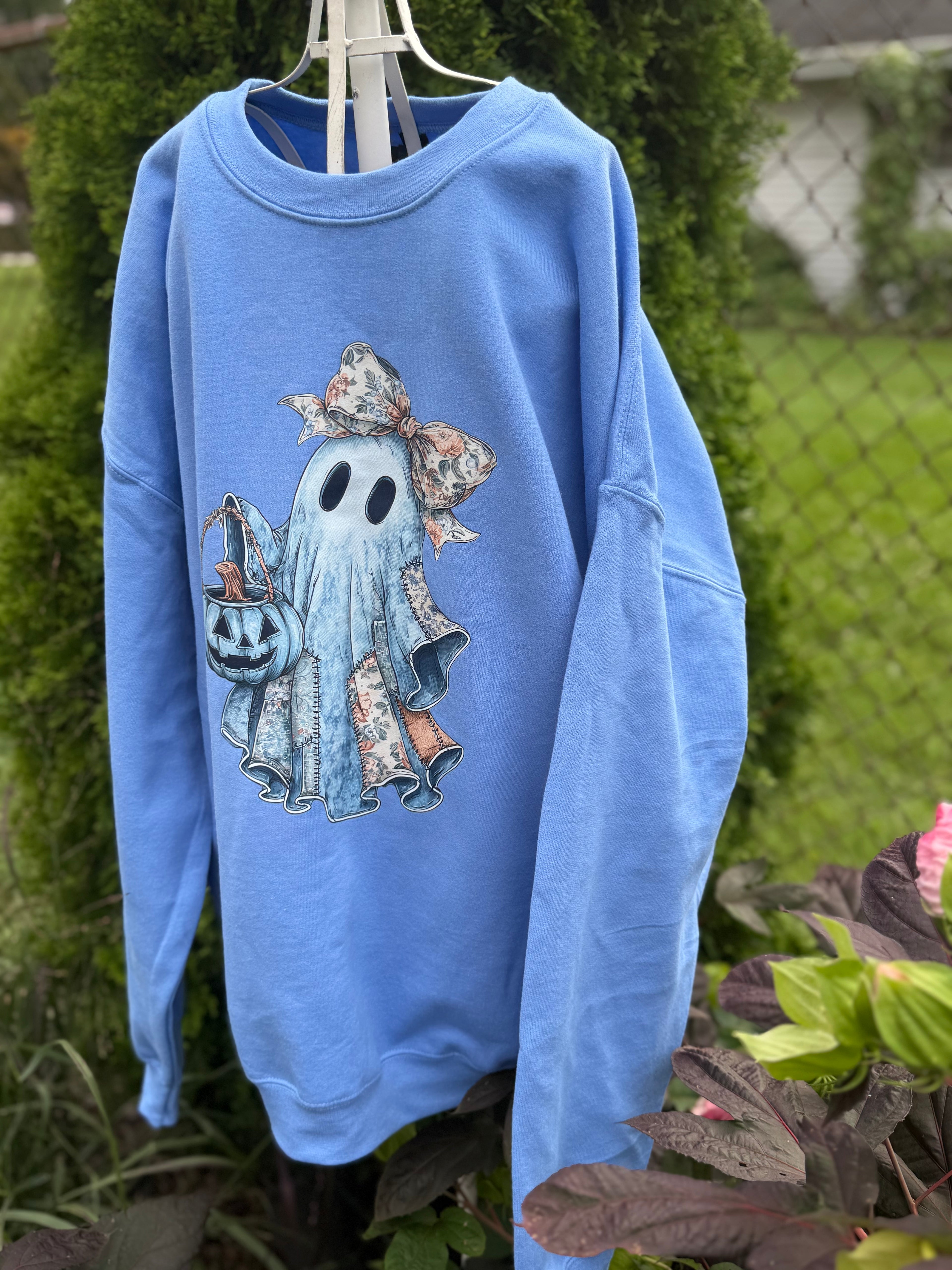 Patchwork ghost sweatshirt