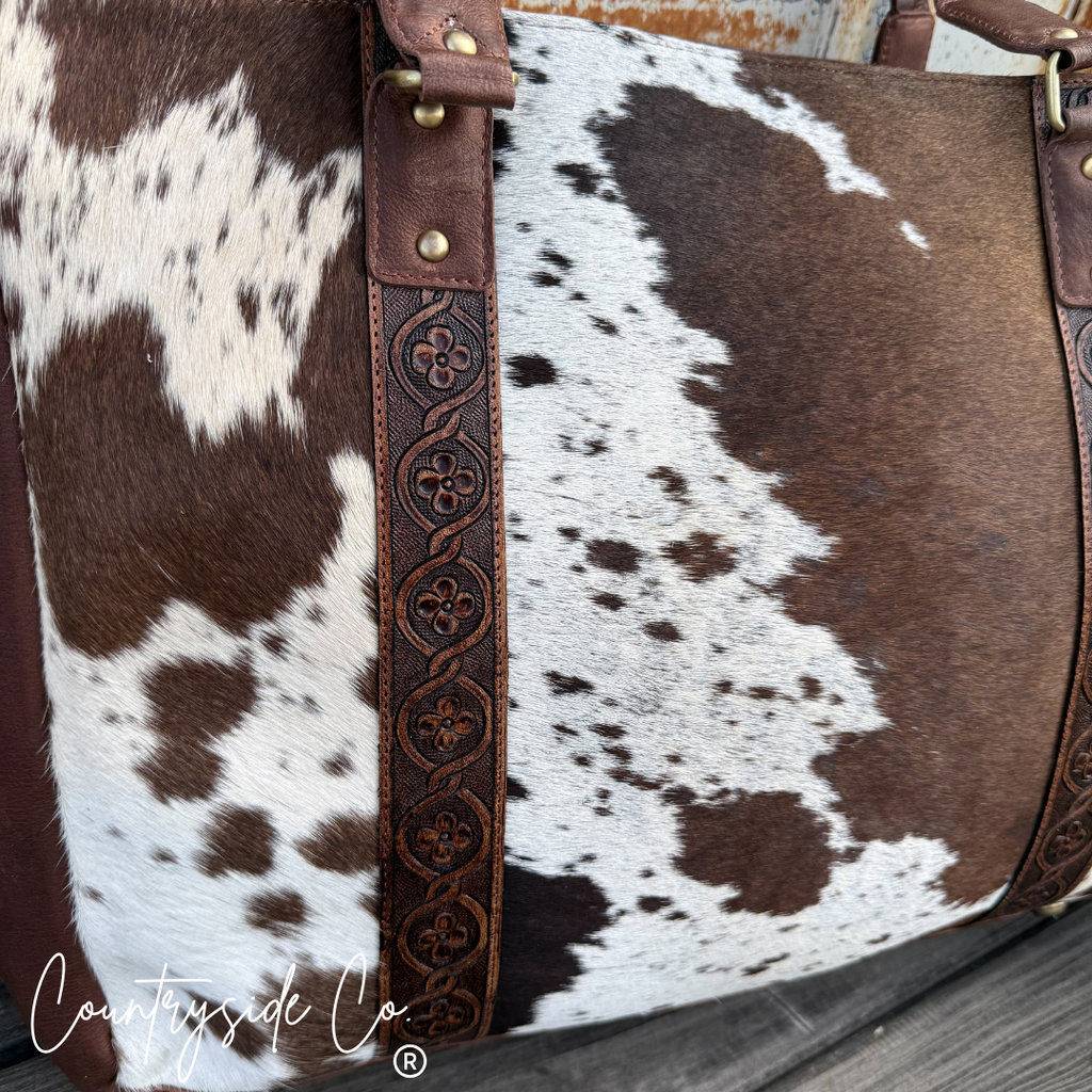 Dynasty Cowhide Weekender, Tote Work Bag